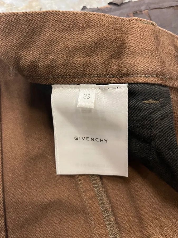 Givenchy × Vintage AW2022 Givenchy Brown Cracked Leather Utility Pants by Matthew Williams Size US 34 / EU 50 - 10 Thumbnail