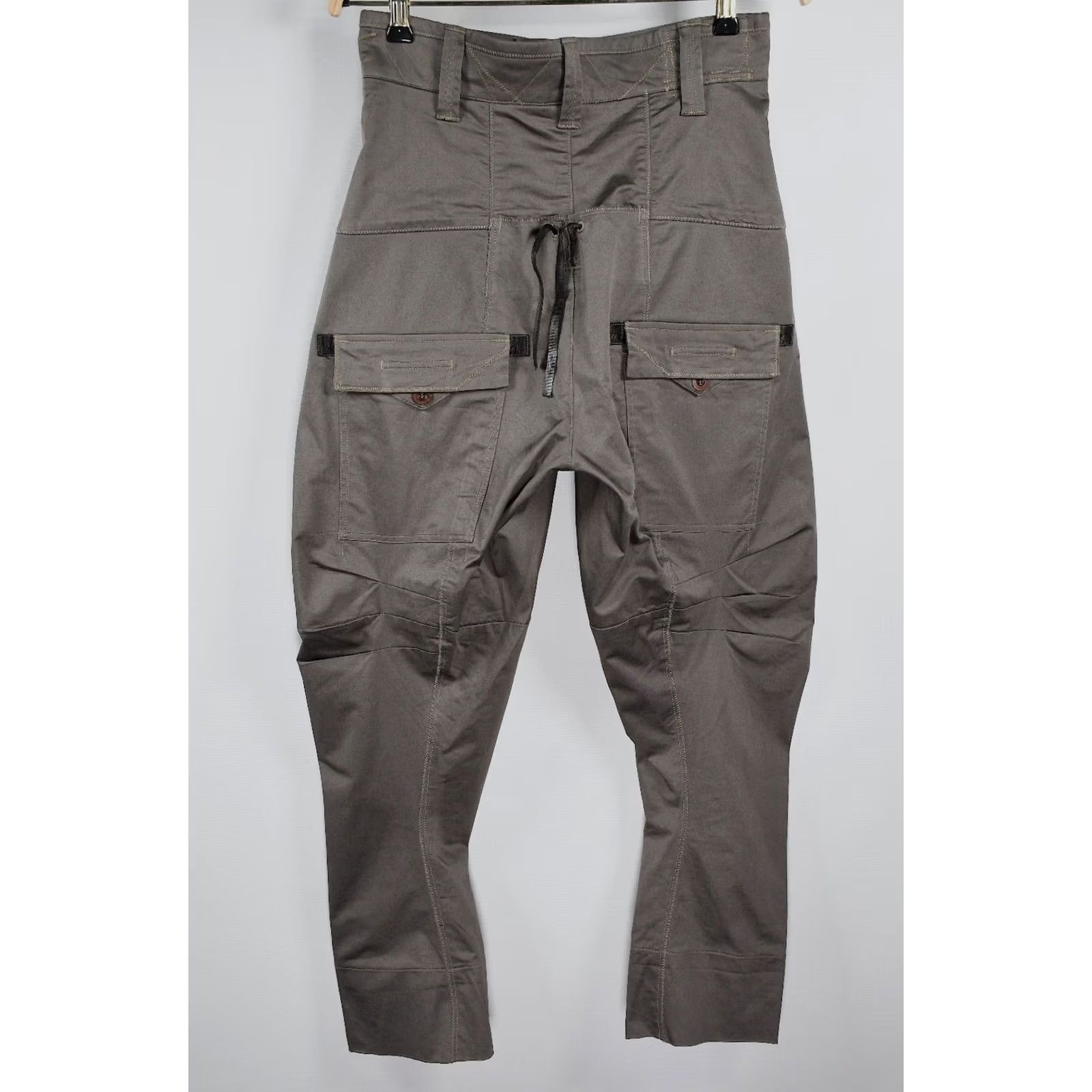 Vintage Marithe Francois Girbaud Parachute Pants size 30 - Women, Pants, Brown, 95% Cotton 5% Elastane, Vintage: No Size 30" / US 8 / IT 44 - 2 Thumbnail