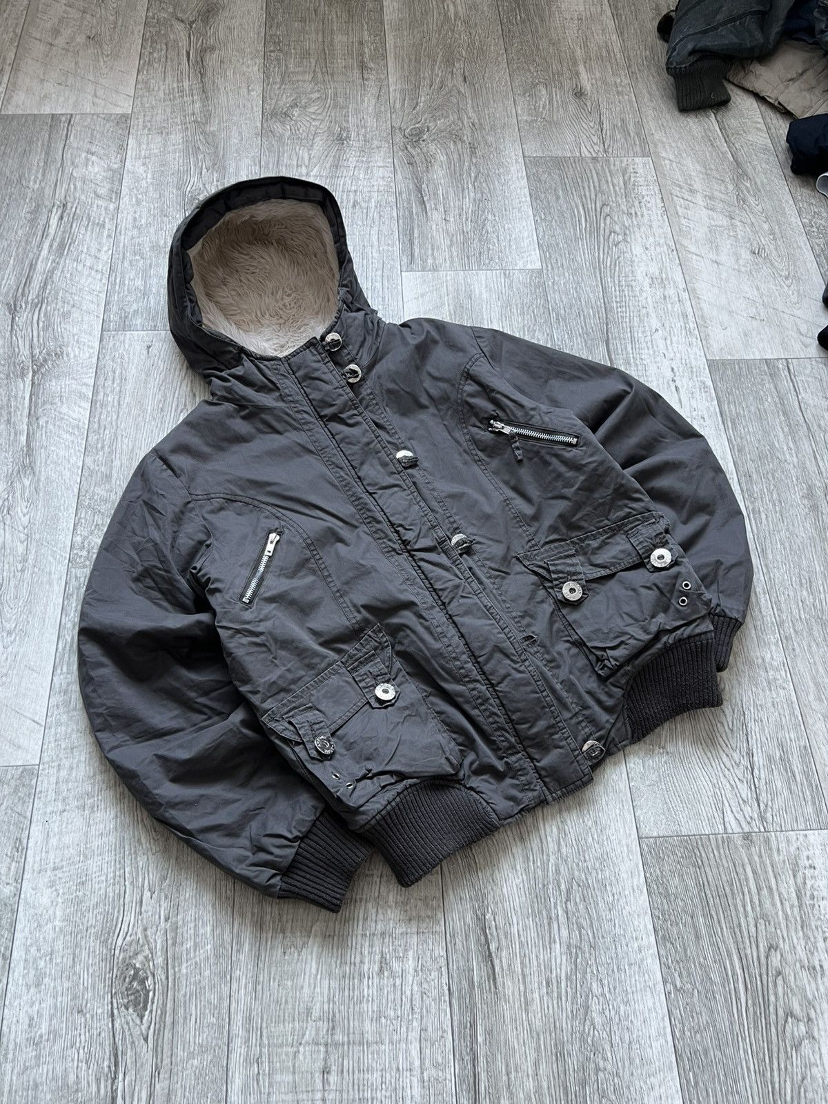 Hysteric Glamour Crazy Vintage Faux Fur Jacket Bomber Alaska Y2k If Six Was N Size S / US 4 / IT 40 - 2 Thumbnail