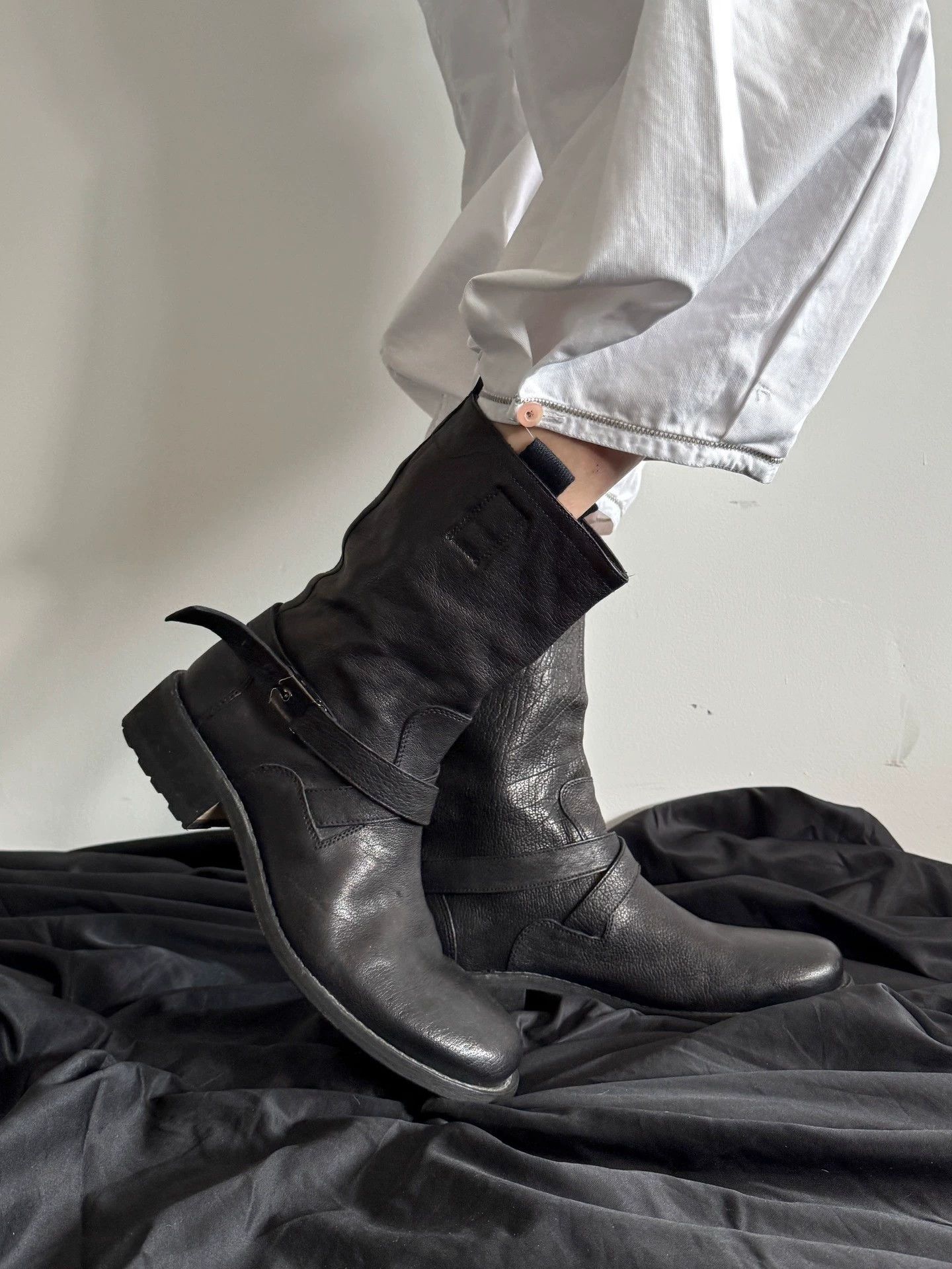 Other Italian Brand Cowhide Strap Boots Size 41 Near New Size US 8 / EU 41 - 8 Thumbnail