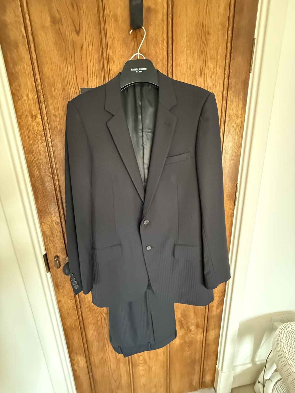 Dior SS07 Dior Homme subtle pinstripe suit 48 Size 38R - 2 Thumbnail