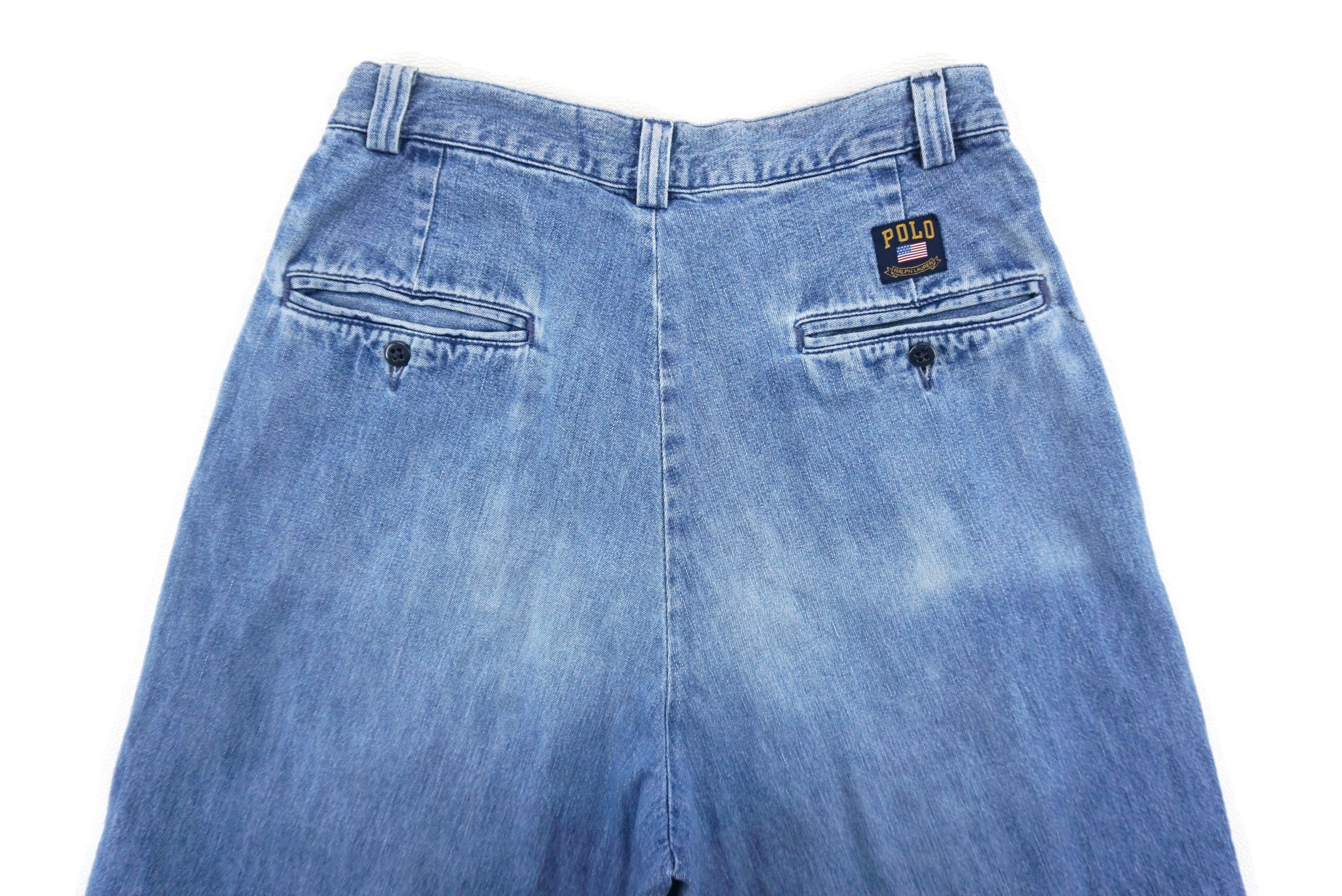 Polo Ralph Lauren Vintage Polo Jeans fits W29xL30 Baggy Distressed Denim Size US 29 - 9 Thumbnail
