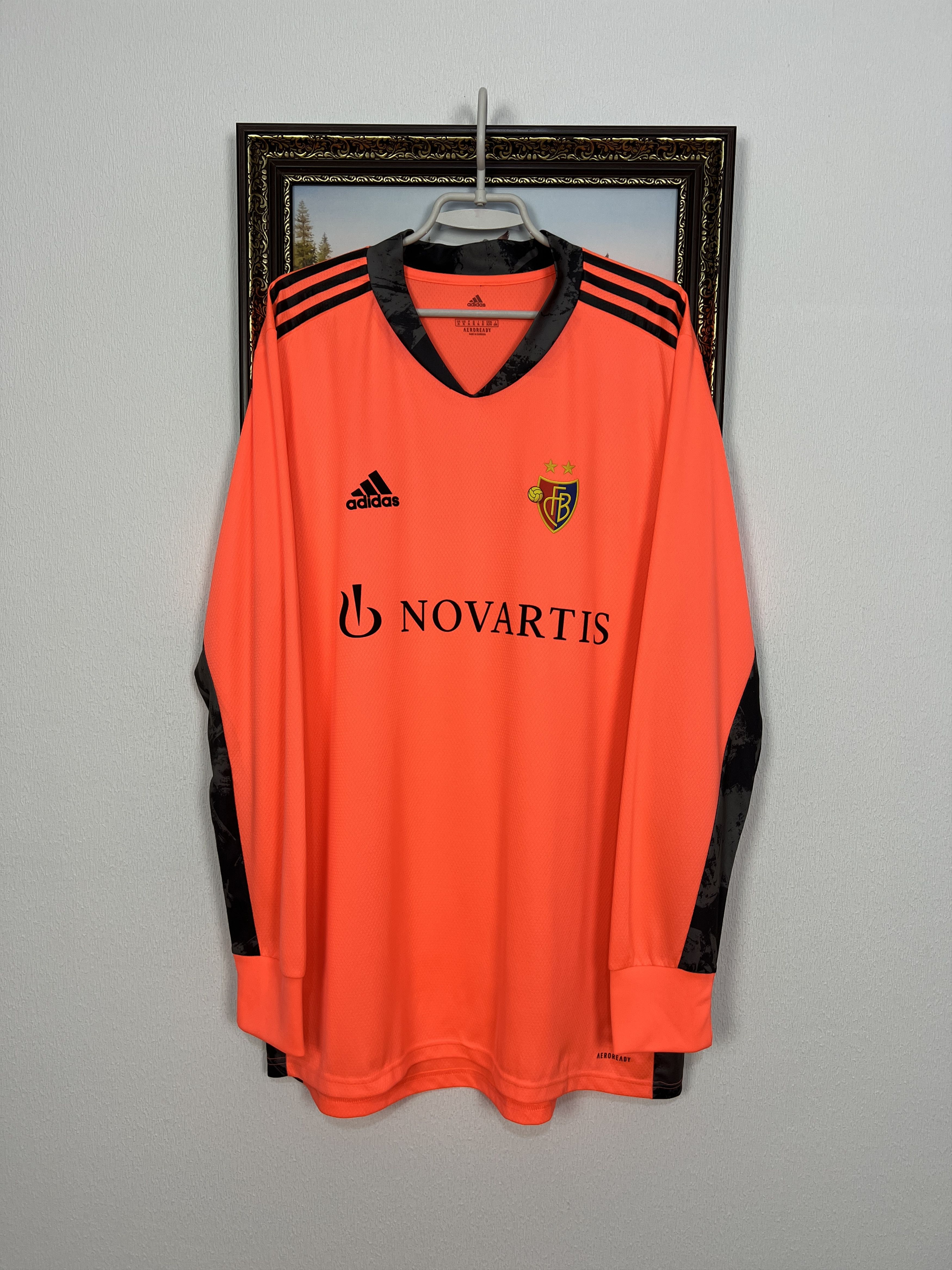 Adidas Basel 1893 Goalkeeper football shirt Soccer Jersey Trikot Size US XL / EU 56 / 4 - 1 Thumbnail