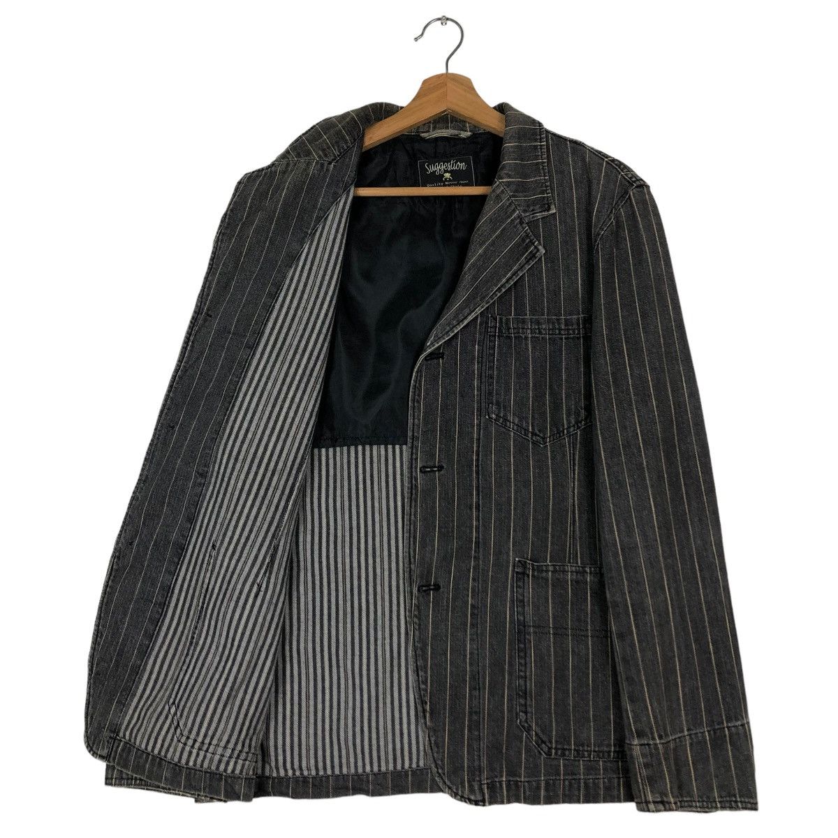 Japanese Brand 🔥Vintage Hickory Chore Jacket Stripe Suggestion Issey Miyake Size US M / EU 48-50 / 2 - 11 Thumbnail