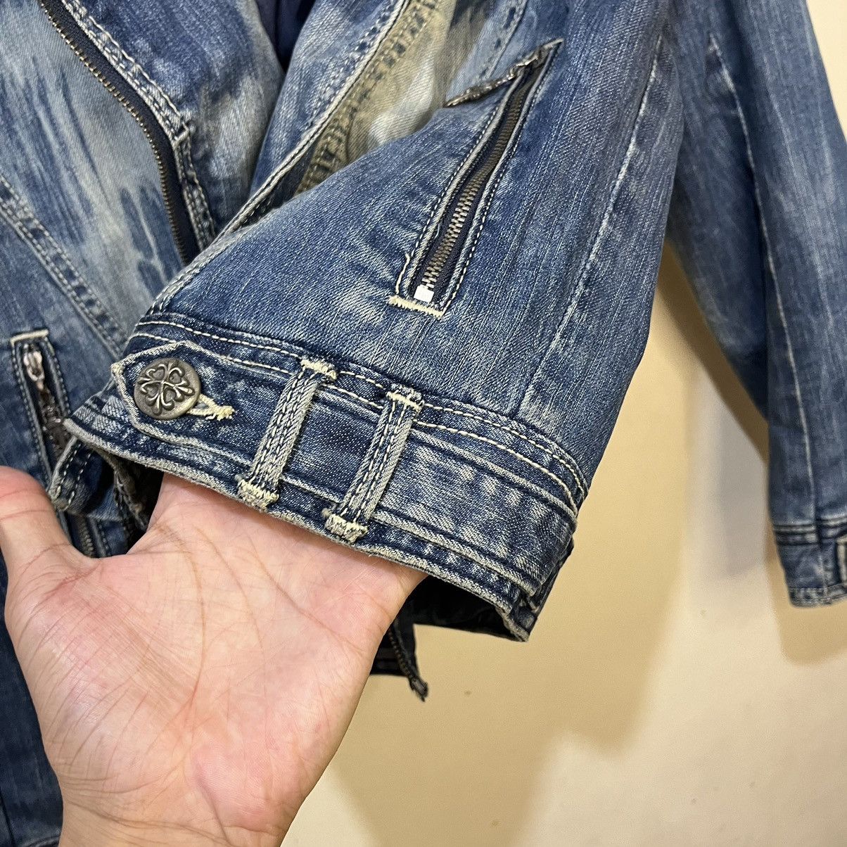 A&G Rock Rare A&G Amal Guessous x Sex Pistols Biker Denim Jacket Size US L / EU 52-54 / 3 - 19 Thumbnail