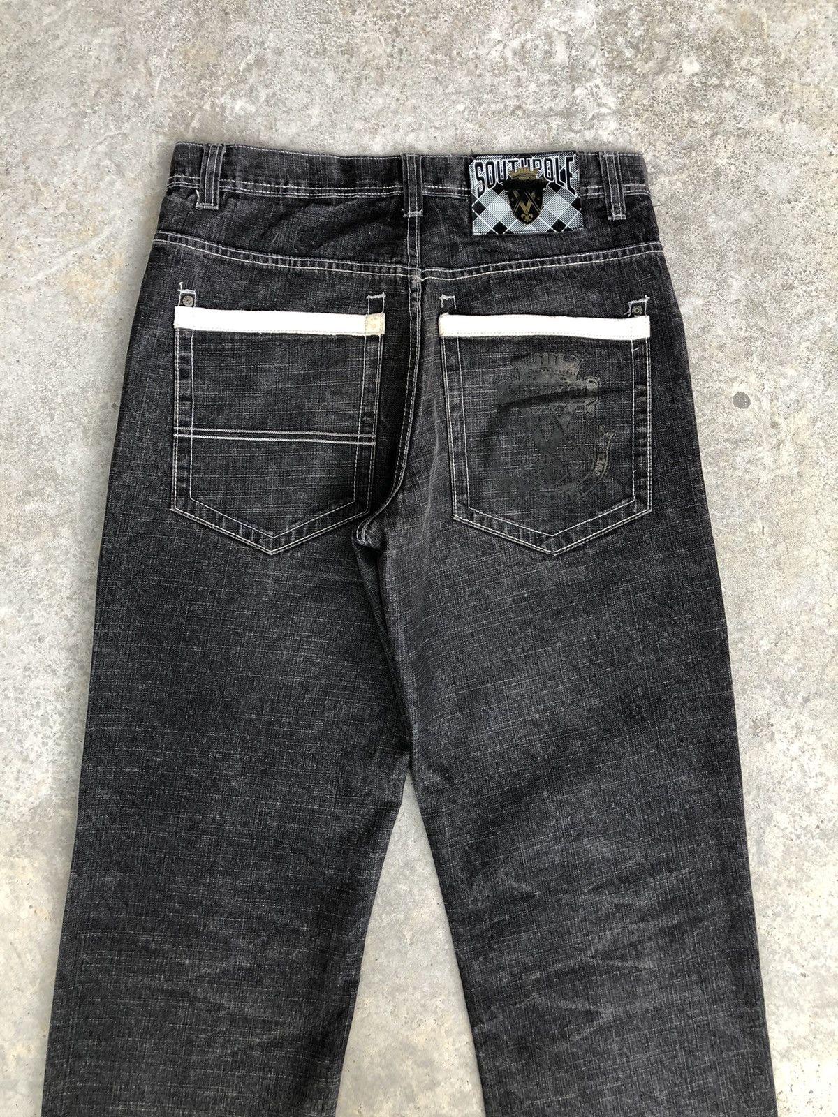 Southpole Southpole Baggy Jeans Hip Hop Distressed Jeans Size US 33 - 8 Thumbnail