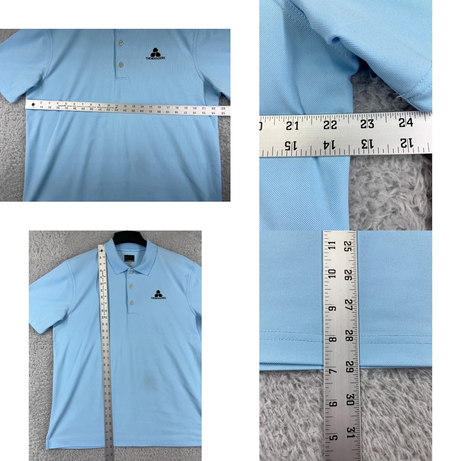 Vintage Greg Norman Polo Shirt Mens Large Blue Golf Play Dry Shirt Size US L / EU 52-54 / 3 - 9 Thumbnail