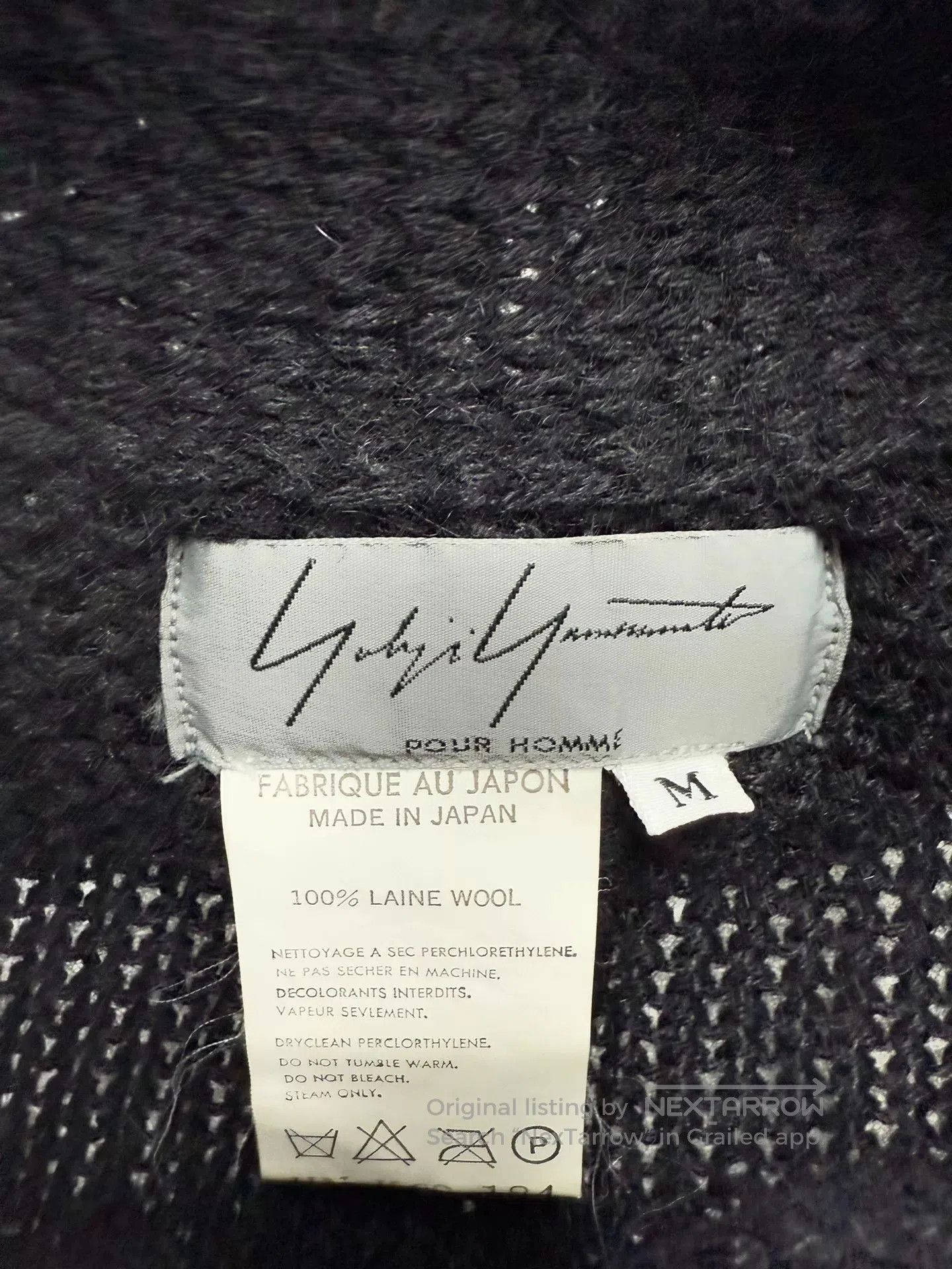 Yohji Yamamoto Yohji Yamamoto Pour Homme Sweater Coat M. Size US M / EU 48-50 / 2 - 4 Thumbnail
