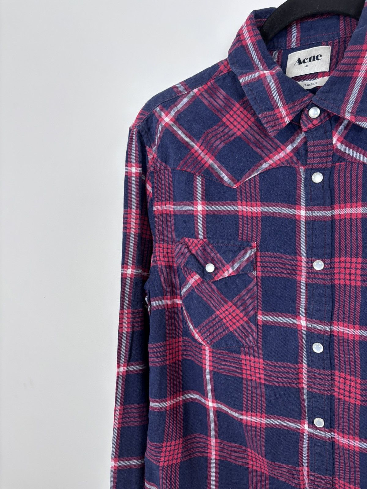 Acne Studios Acne Studios Western AW10 Men’s Pop Classics Flannel Shirt Size US M / EU 48-50 / 2 - 7 Thumbnail