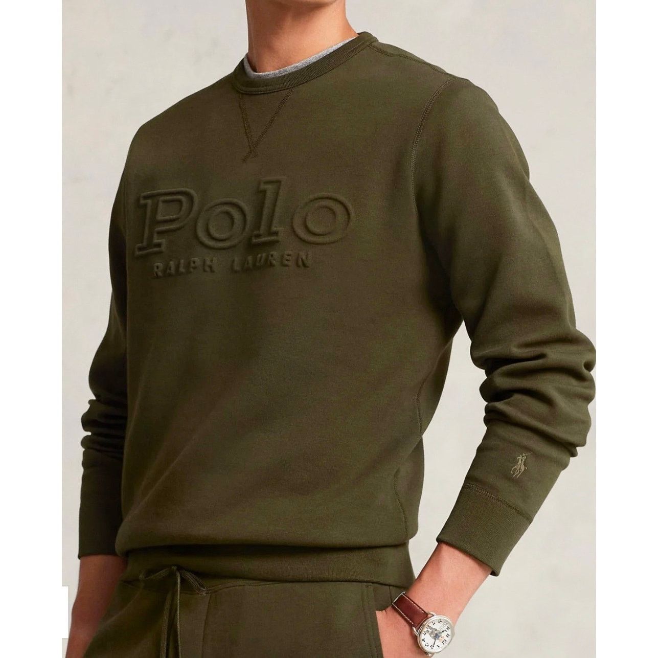 Ralph Lauren Polo Ralph Lauren Double Knit Embossed Crewneck Sweatshirt Size US S / EU 44-46 / 1 - 1 Thumbnail
