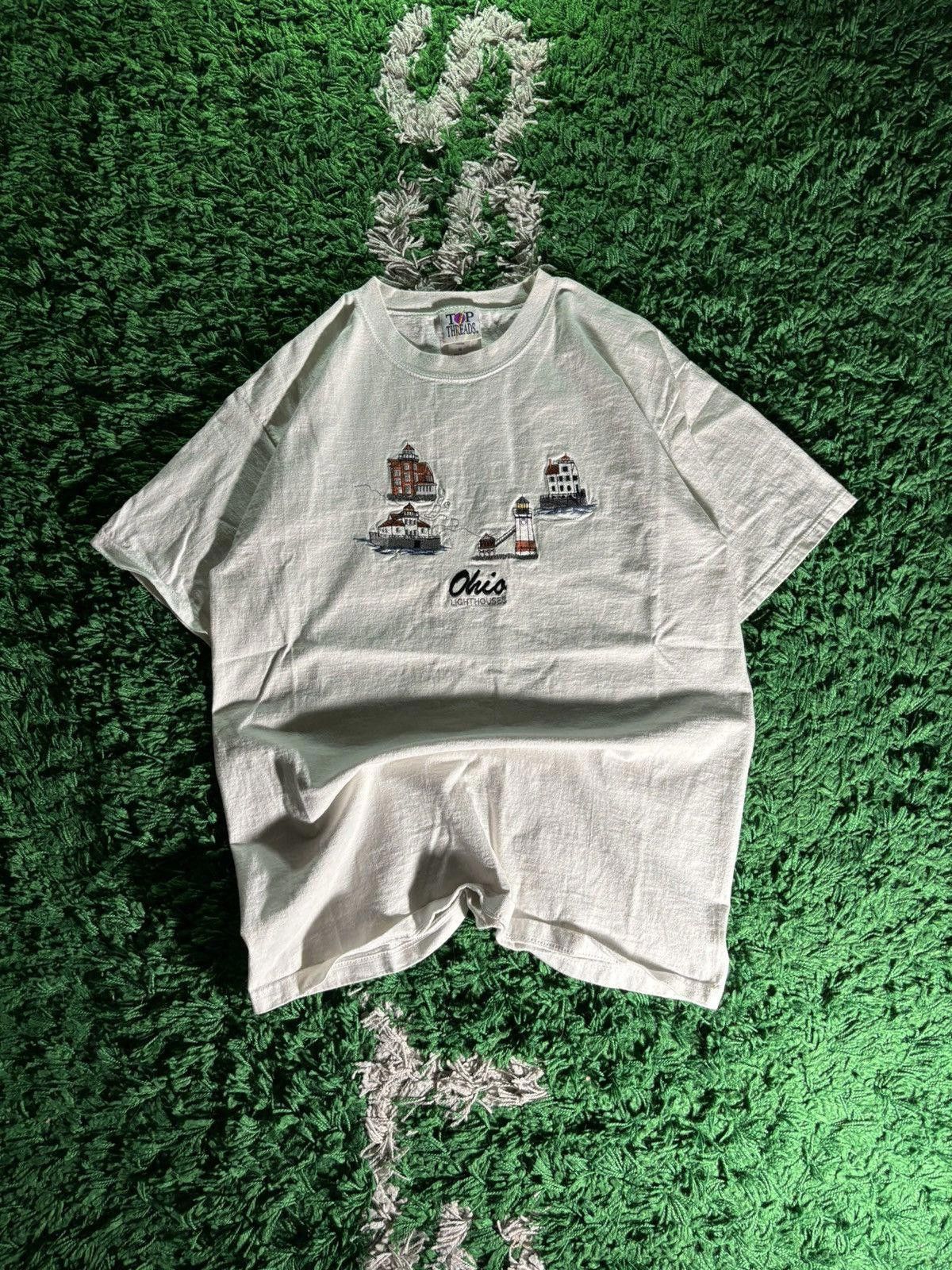 Vintage Vintage Top Threads Ohio Lighthouses Tee Size US M / EU 48-50 / 2 - 2 Thumbnail