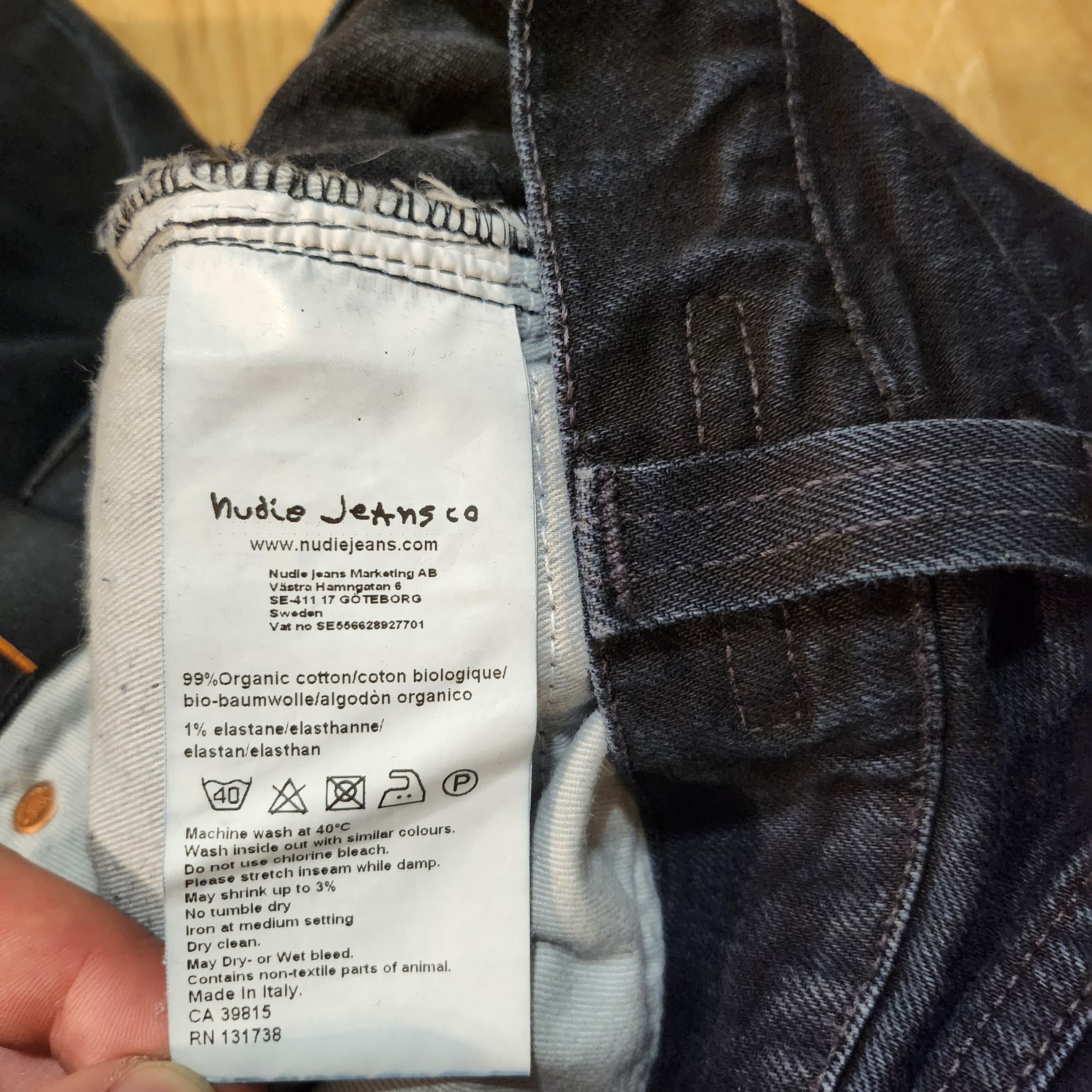 Nudie Jeans 32x32 - Nudie Jeans Black Denim Size US 32 / EU 48 - 6 Thumbnail