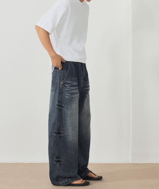 Japanese Brand × Jean Men's American high street loose tie-dye machete jeans Size US 32 / EU 48 - 3 Thumbnail