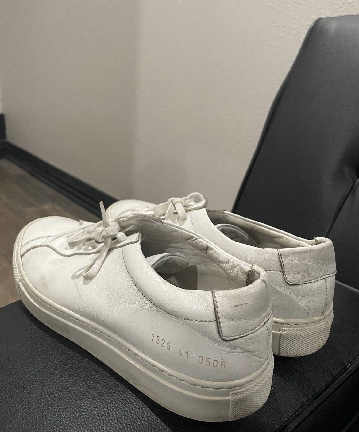 Common Projects Men’s Achilles Leather Low Top Sneaker Size US 8 / EU 41 - 3 Thumbnail