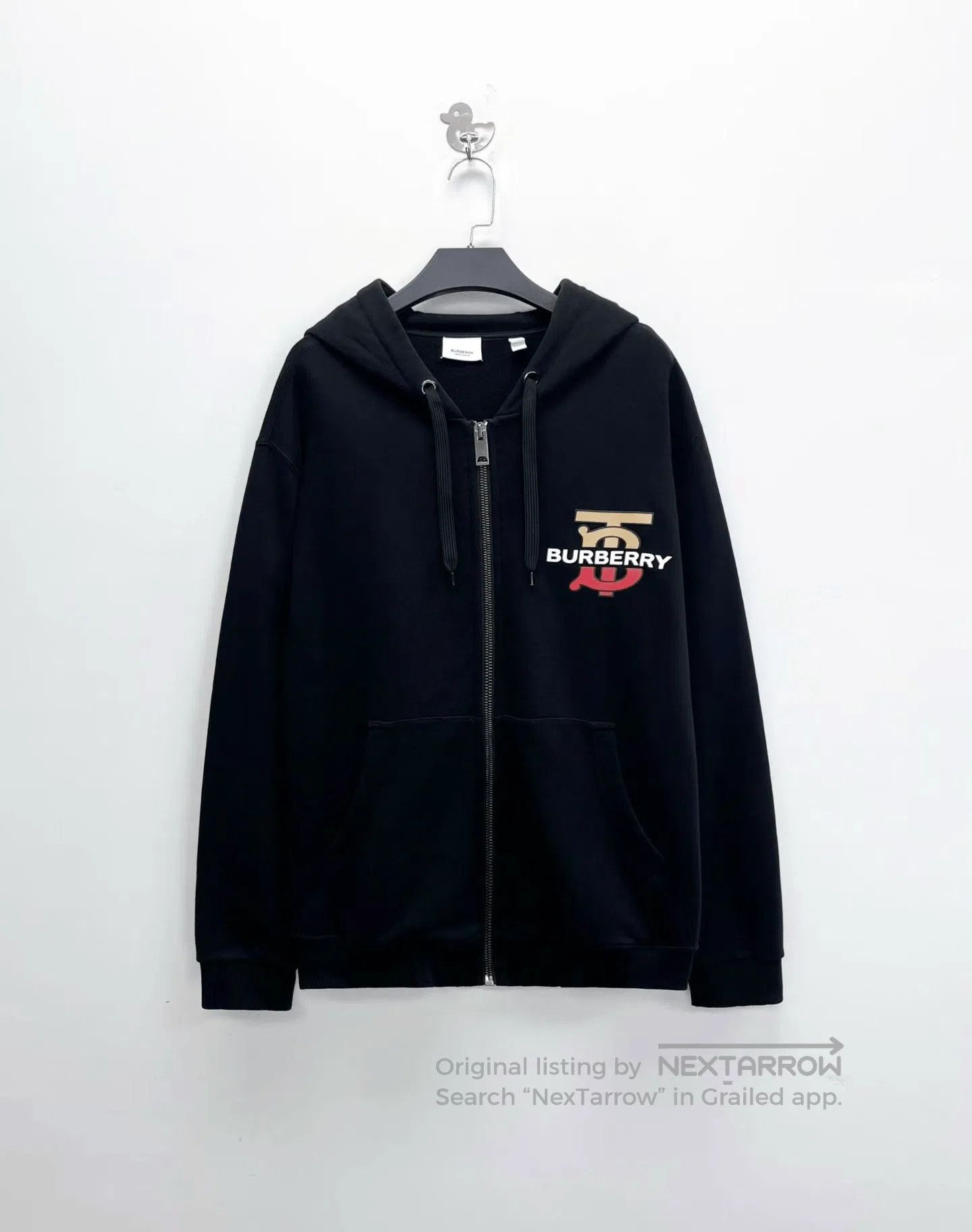 Burberry Burberry Black Gradient TB Logo Zip Hoodie. Size US L / EU 52-54 / 3 - 1 Thumbnail