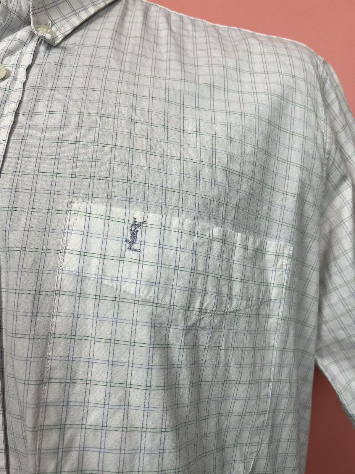Yves Saint Laurent Ysl yves Saint Laurent streetwear shirt button luxury vintag Size US L / EU 52-54 / 3 - 3 Thumbnail