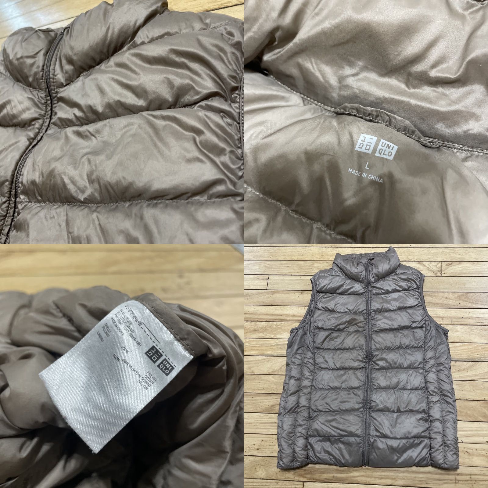 Uniqlo UNIQLO Adult Large Brown Ultra Light Down Puffer Vest Packable Outdoor Grunge Size M / US 6-8 / IT 42-44 - 9 Thumbnail