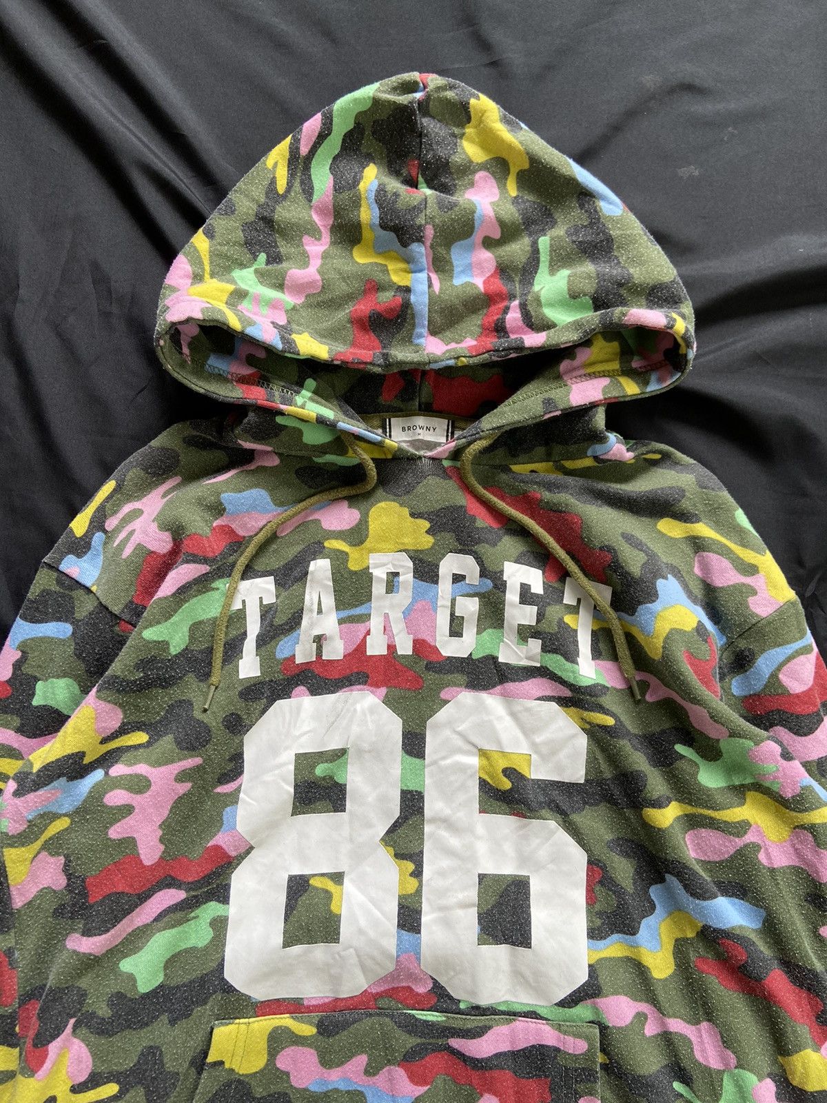 Japanese Brand TARGET 86 BROWNY ARMY HOODIE Size US M / EU 48-50 / 2 - 5 Thumbnail