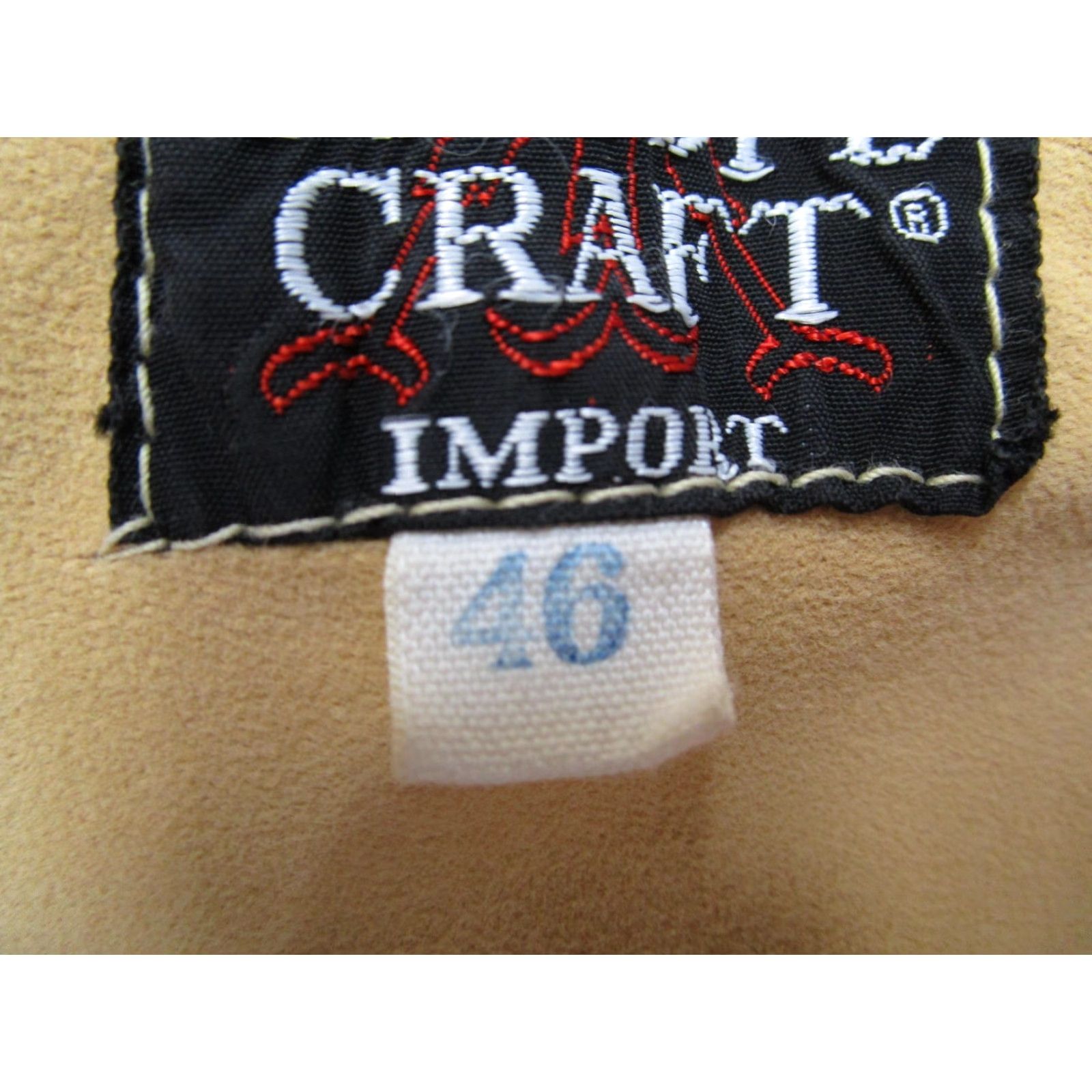 Vintage VINTAGE Europe Craft Jacket Mens 46 Western Snap Front Tan Beige Cotton Mid-Length Size US S / EU 44-46 / 1 - 4 Thumbnail