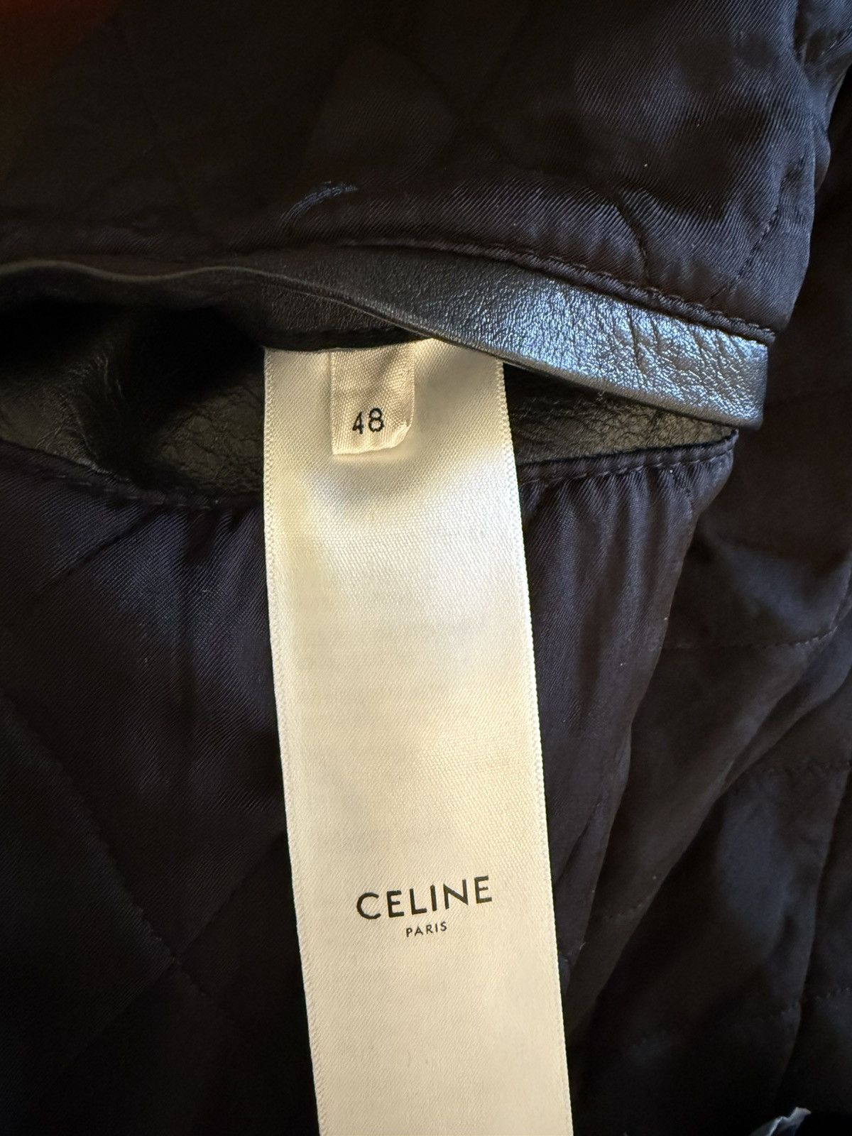 Celine Celine by Hedi SLimane leather jacket. D ring runway SS22 Size US M / EU 48-50 / 2 - 4 Thumbnail