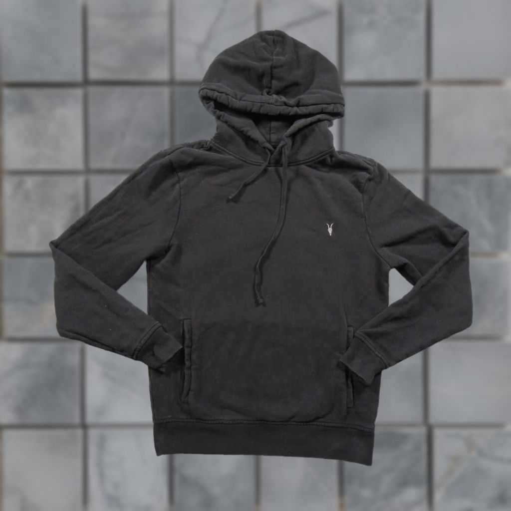 Allsaints AllSaints Hoodie Mens XS Black Pullover Sweatshirt Regular, Logo, Cotton, 10-9- Sleep? Size US XS / EU 42 / 0 - 1 Thumbnail