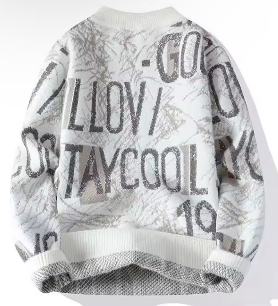 Other Streetwear Retro Y2K Stay Cool Graffiti Jacquard Knitwear Size US XL / EU 56 / 4 - 2 Thumbnail