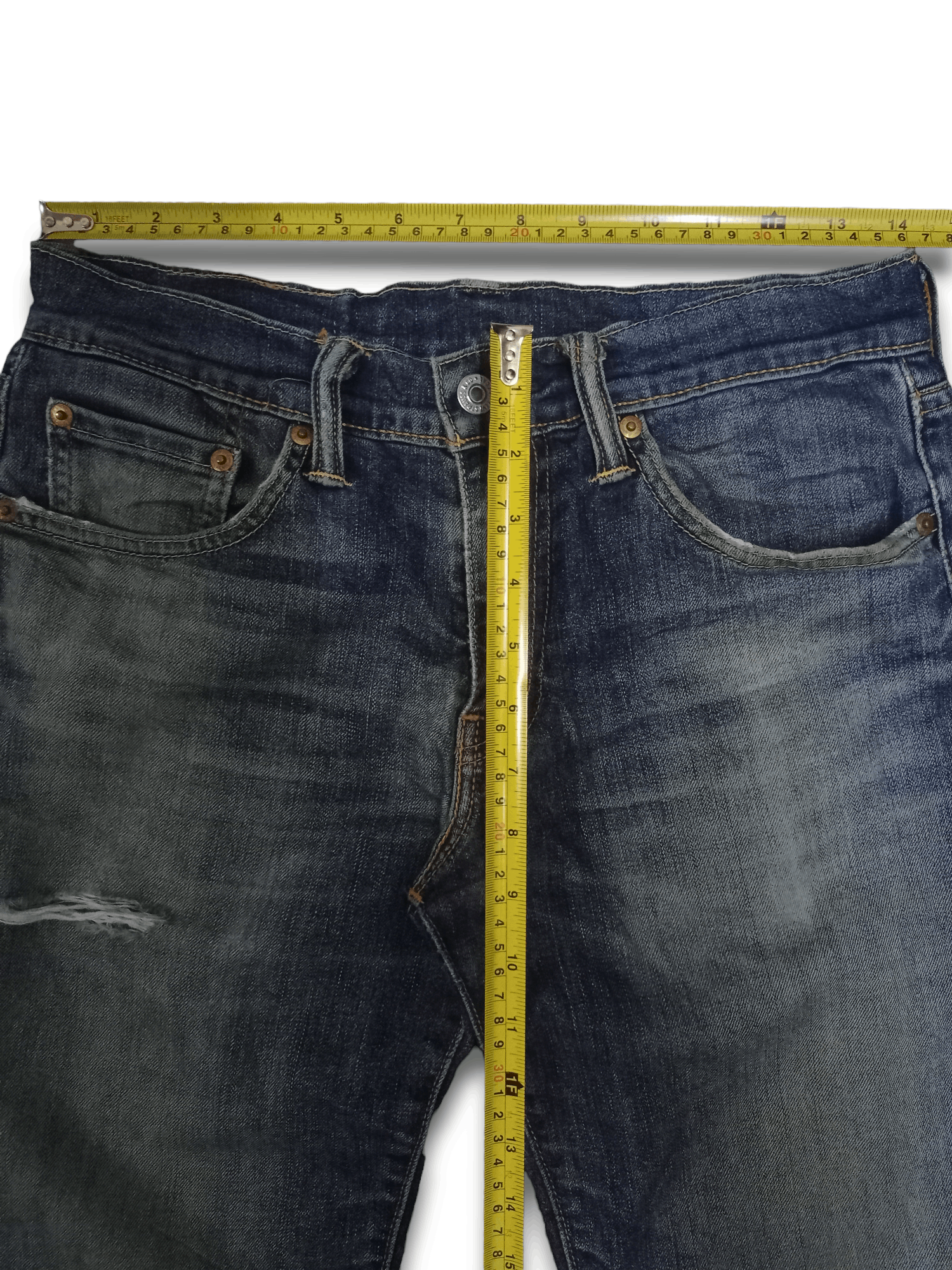 Levi's Vintage Levis 511 Mud Wash Distressed Jeans 28x29 Size US 28 / EU 44 - 9 Thumbnail
