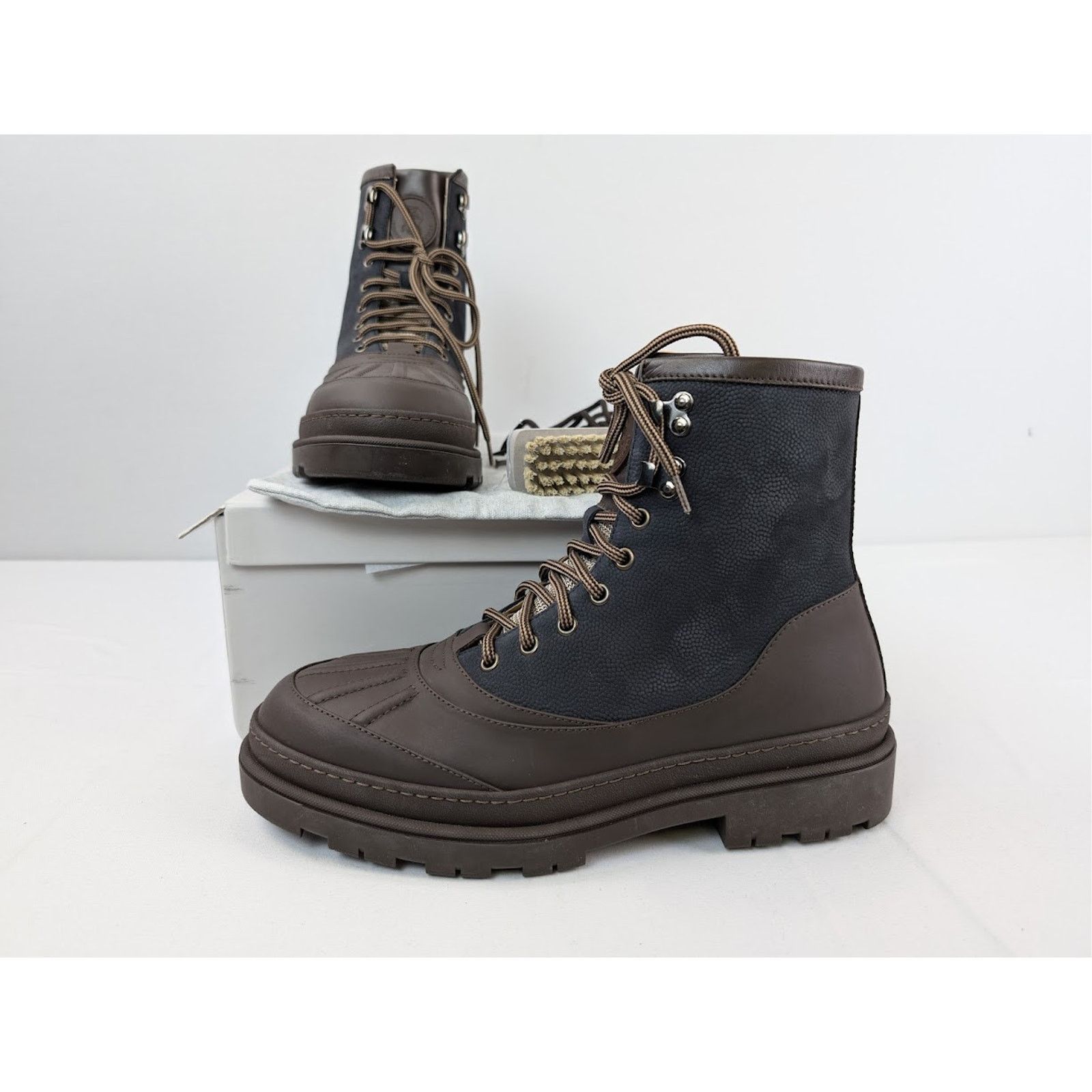 Brunello Cucinelli o1rshd1 Boots in Black/Brown Size US 9.5 / EU 42-43 - 19 Thumbnail