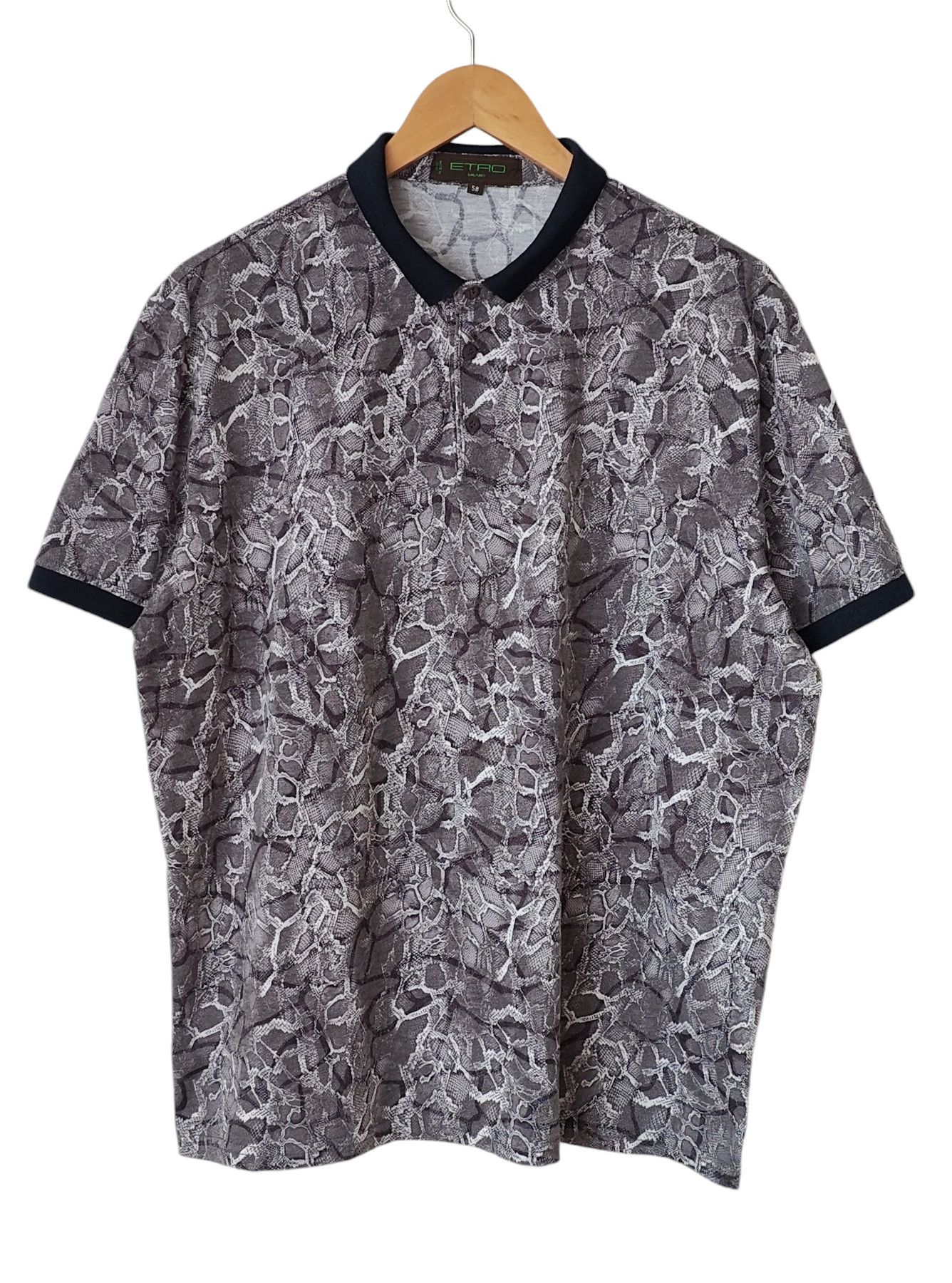 Etro Milano Snakeskin Luxury Polo Tshirt