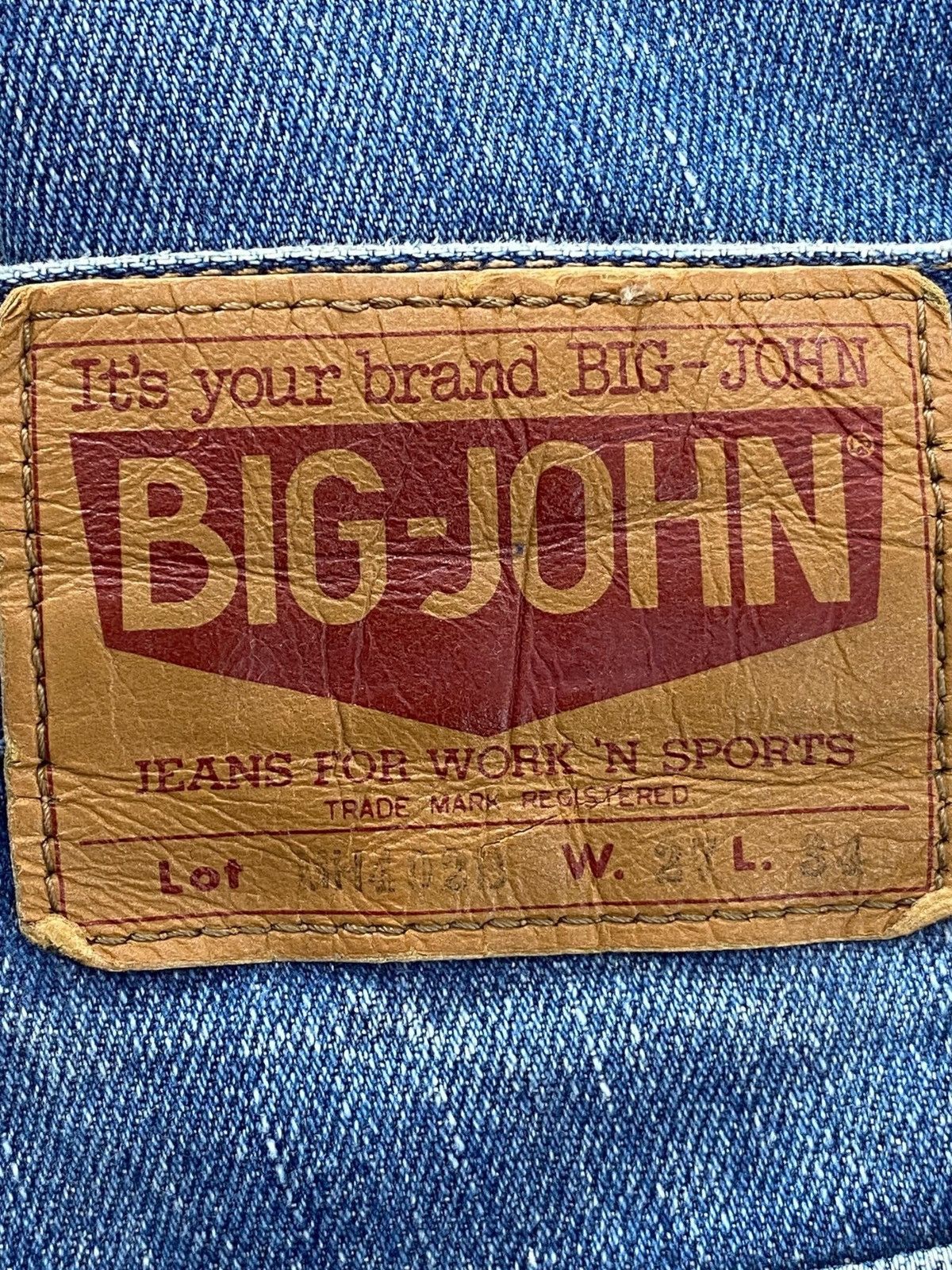 Big John Big John Faded Wash Ripped Style Flare Jeans Size US 27 - 11 Thumbnail