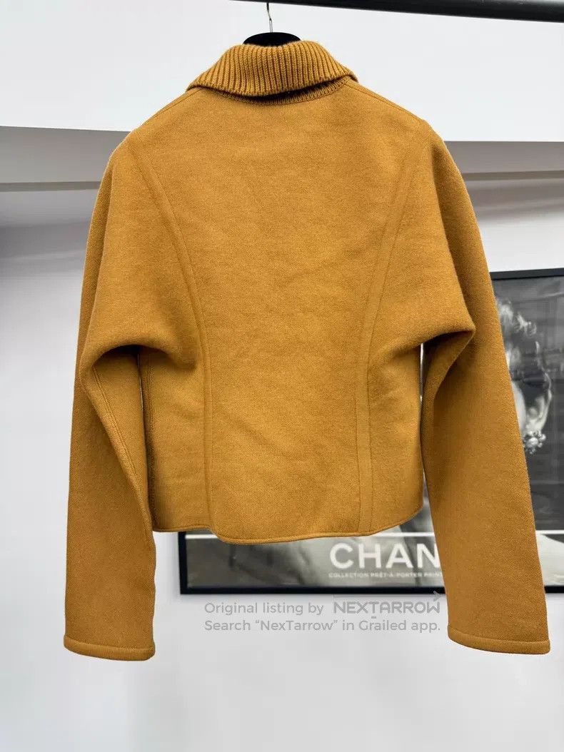Hermes Hermes Golden Brown Two-Sided Wool Jacket, Wearable on Bot Size XS / US 0-2 / IT 36-38 - 3 Thumbnail