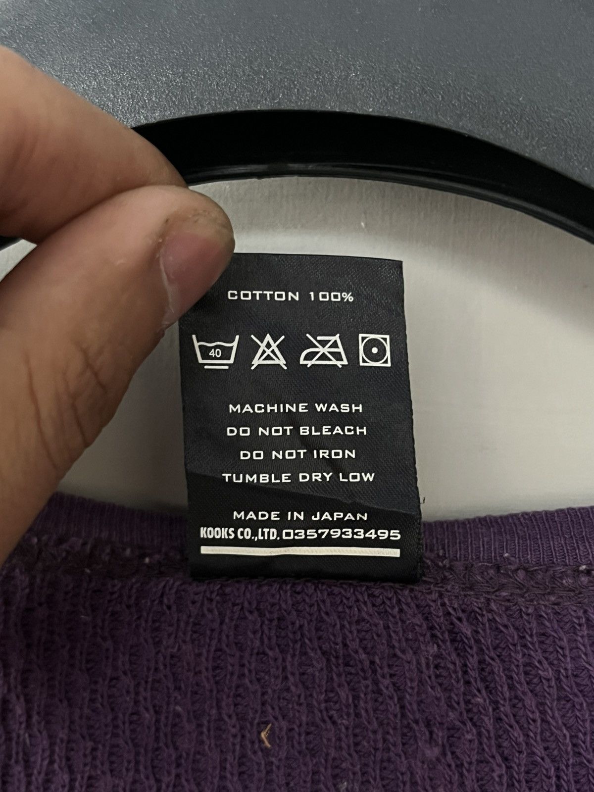 Number (N)ine AW02 NUMBER (N)INE WAFFLE KNIT THERMAL LONG SLEEVE JAPANESE Size US L / EU 52-54 / 3 - 9 Thumbnail