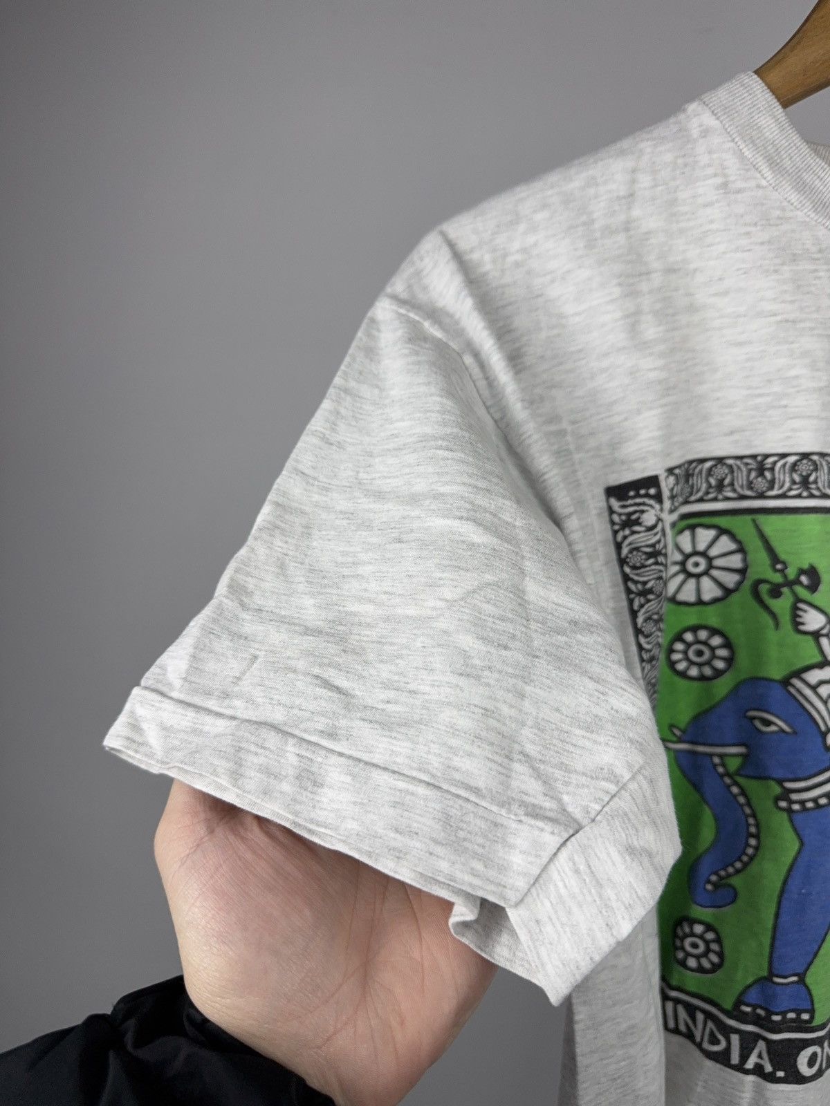 Vintage Vintage 90s Tantra India Elephant Folk Art Graphic T-Shirt Size US S / EU 44-46 / 1 - 5 Thumbnail