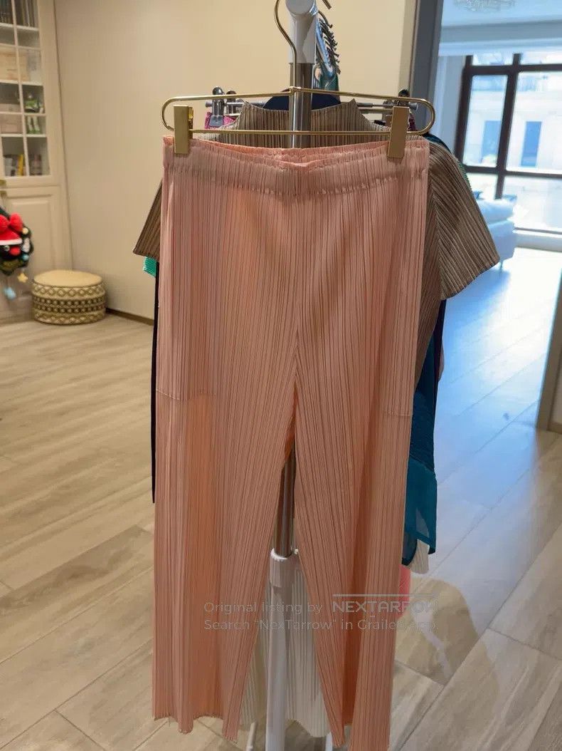 Issey Miyake Issey Miyake Pink Ruched Pants Size 25" / US 0 / IT 36 - 2 Thumbnail