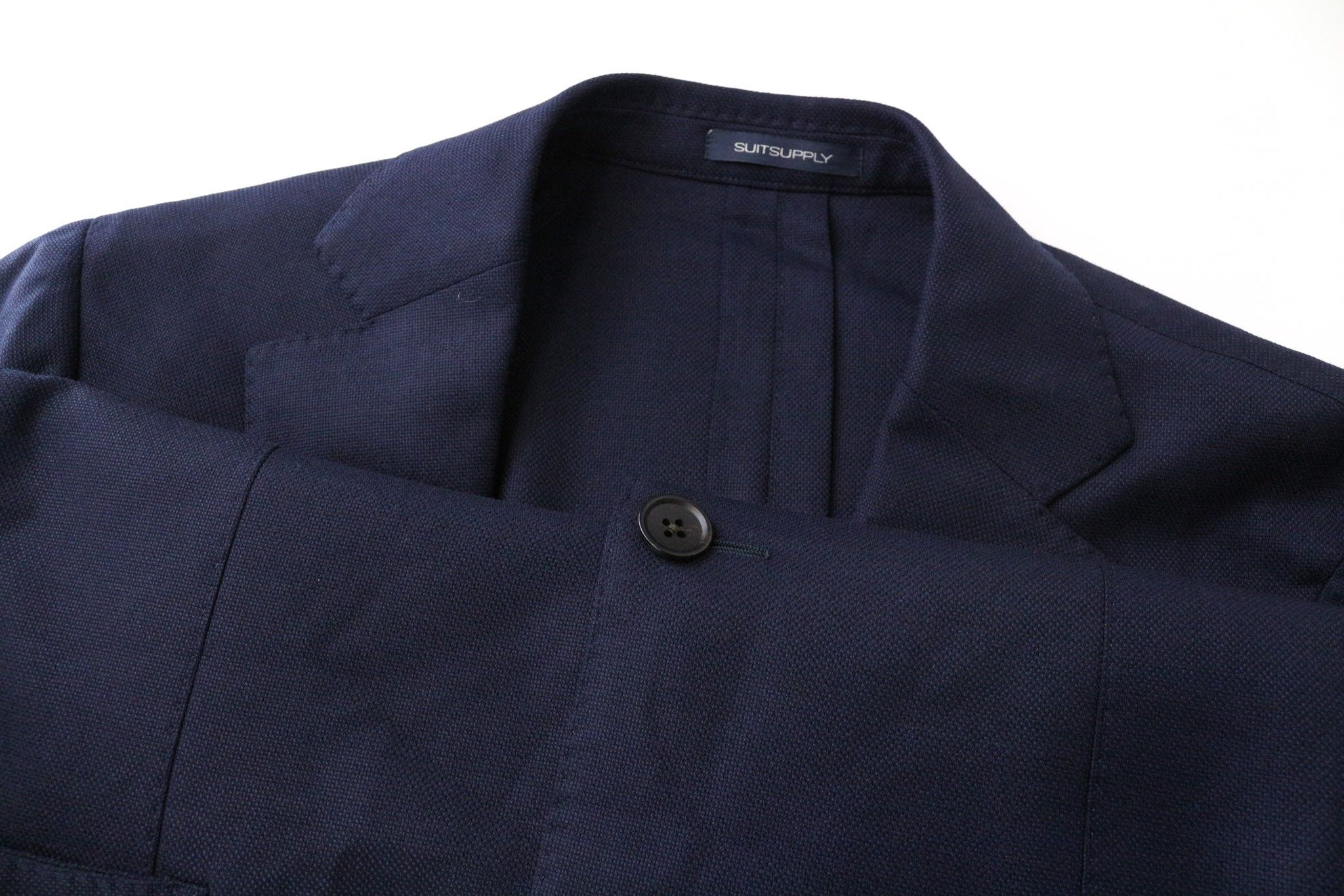 Suitsupply HAVANA UK38S Blue Wool Stretch Slim Suit 74710 Size 38S - 7 Thumbnail