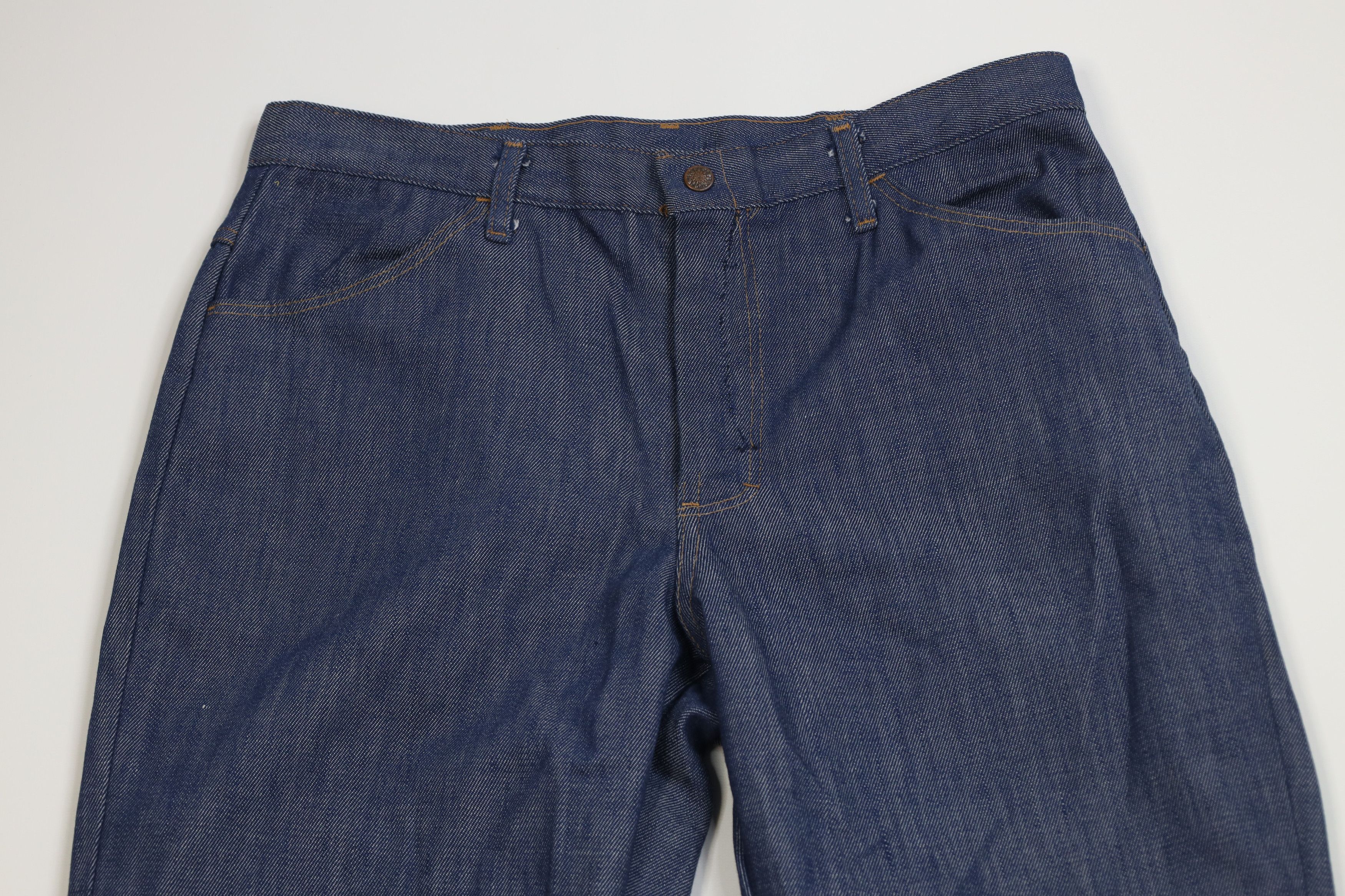 Vintage Vintage 70s Streetwear Wide Leg Bell Bottoms Jeans Blue USA Size US 34 / EU 50 - 2 Thumbnail