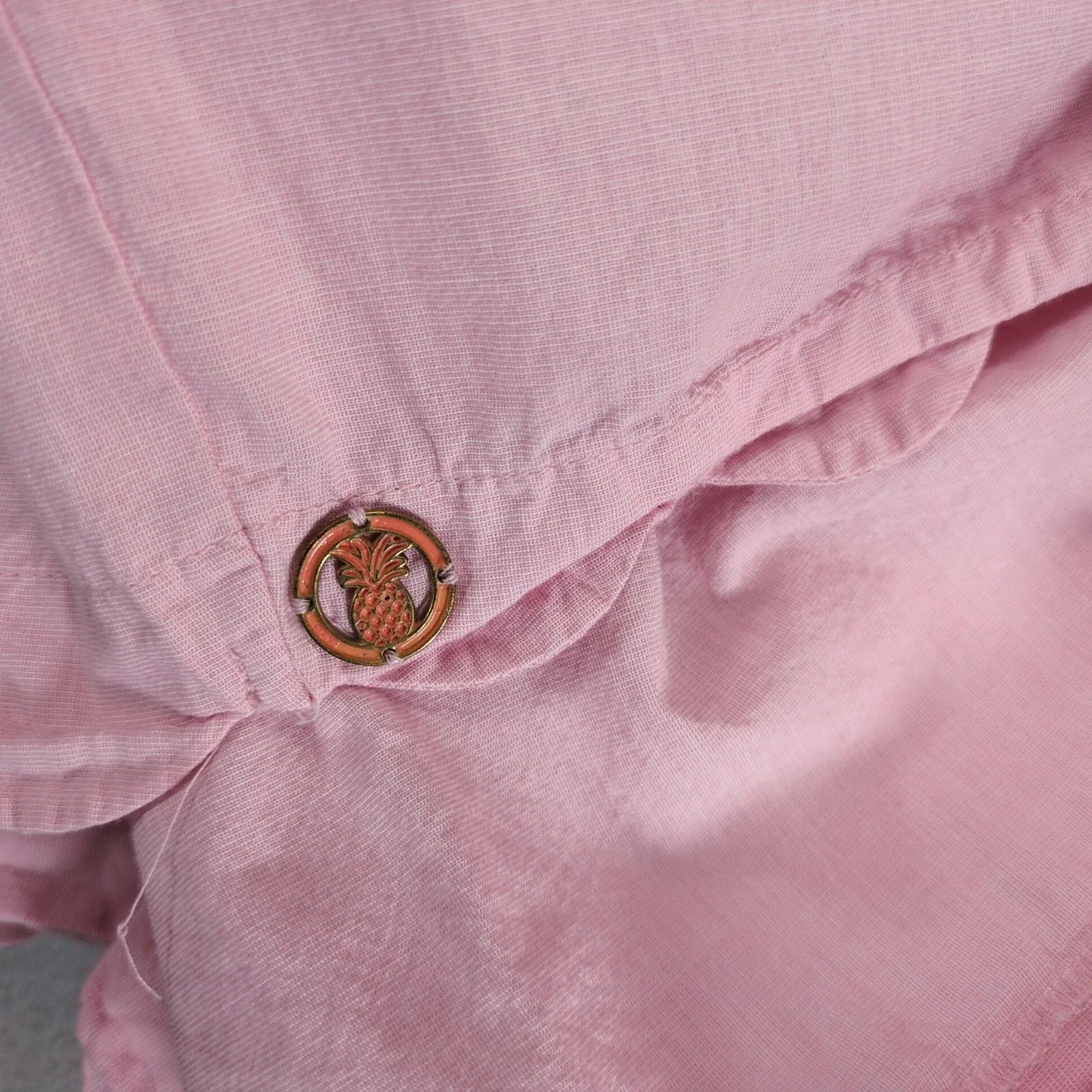 Other Simply Southern Pink Ladies Puff Scallop Blouse XXL Peasant Size XXL / US 16-18 / IT 52-54 - 10 Thumbnail