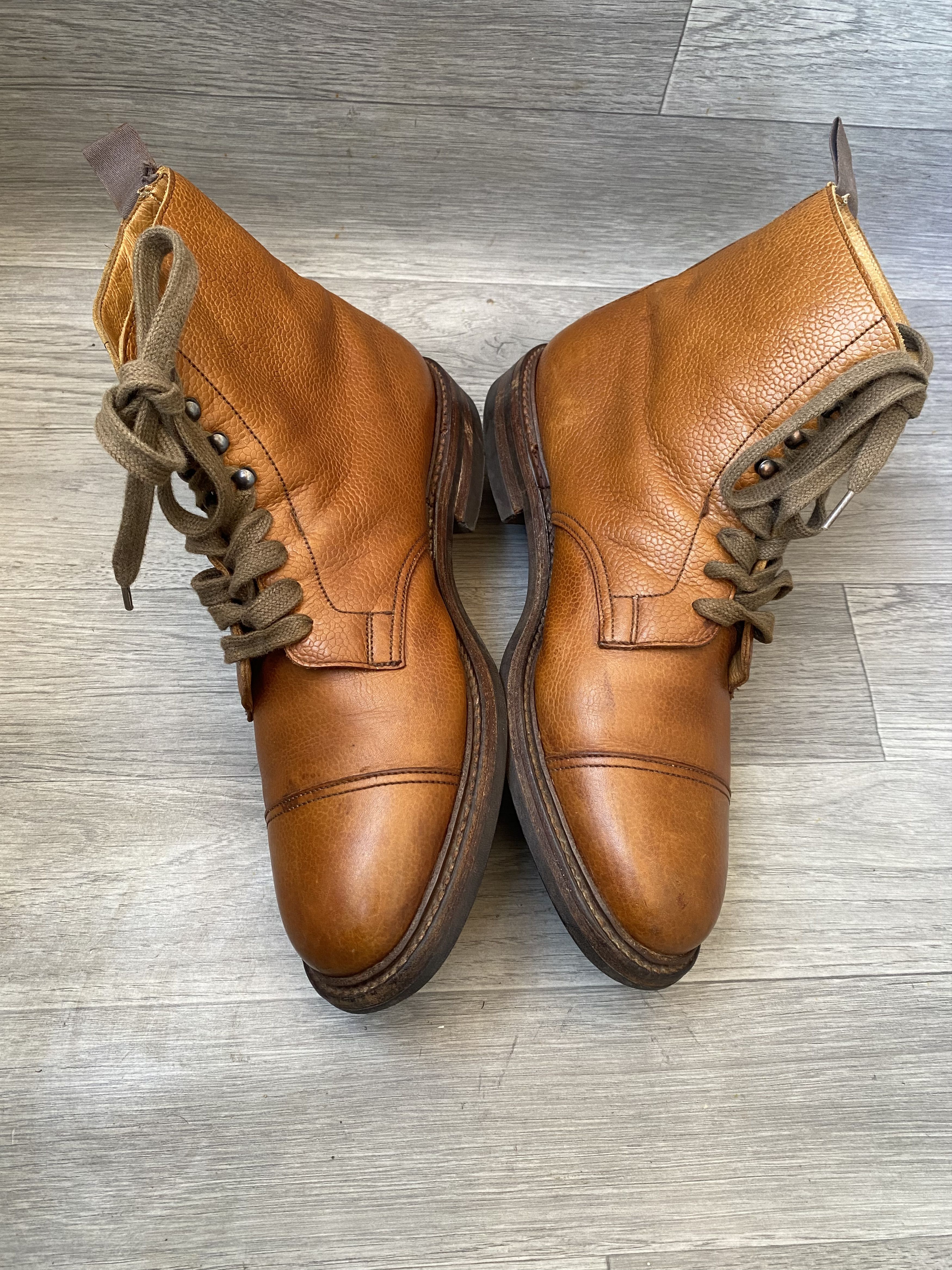 Crockett & Jones Crockett and jones Archie brown pebble grain cap toe boots Size US 9.5 / EU 42-43 - 10 Thumbnail