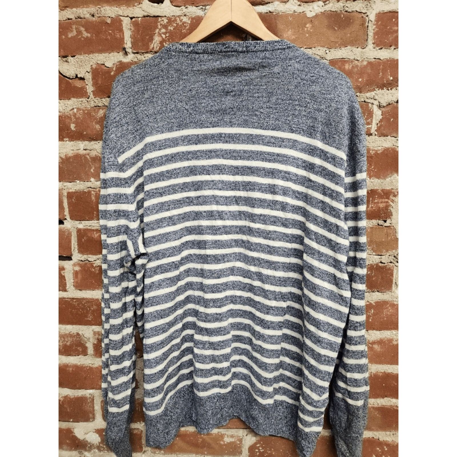 J.Crew J.CREW Sweater Shirt? No. Title: J.CREW Mens XL Striped Mock Neck Knit Pullover Long Sleeve COLOR Multicolor Cotton Linen? Size US XL / EU 56 / 4 - 2 Thumbnail