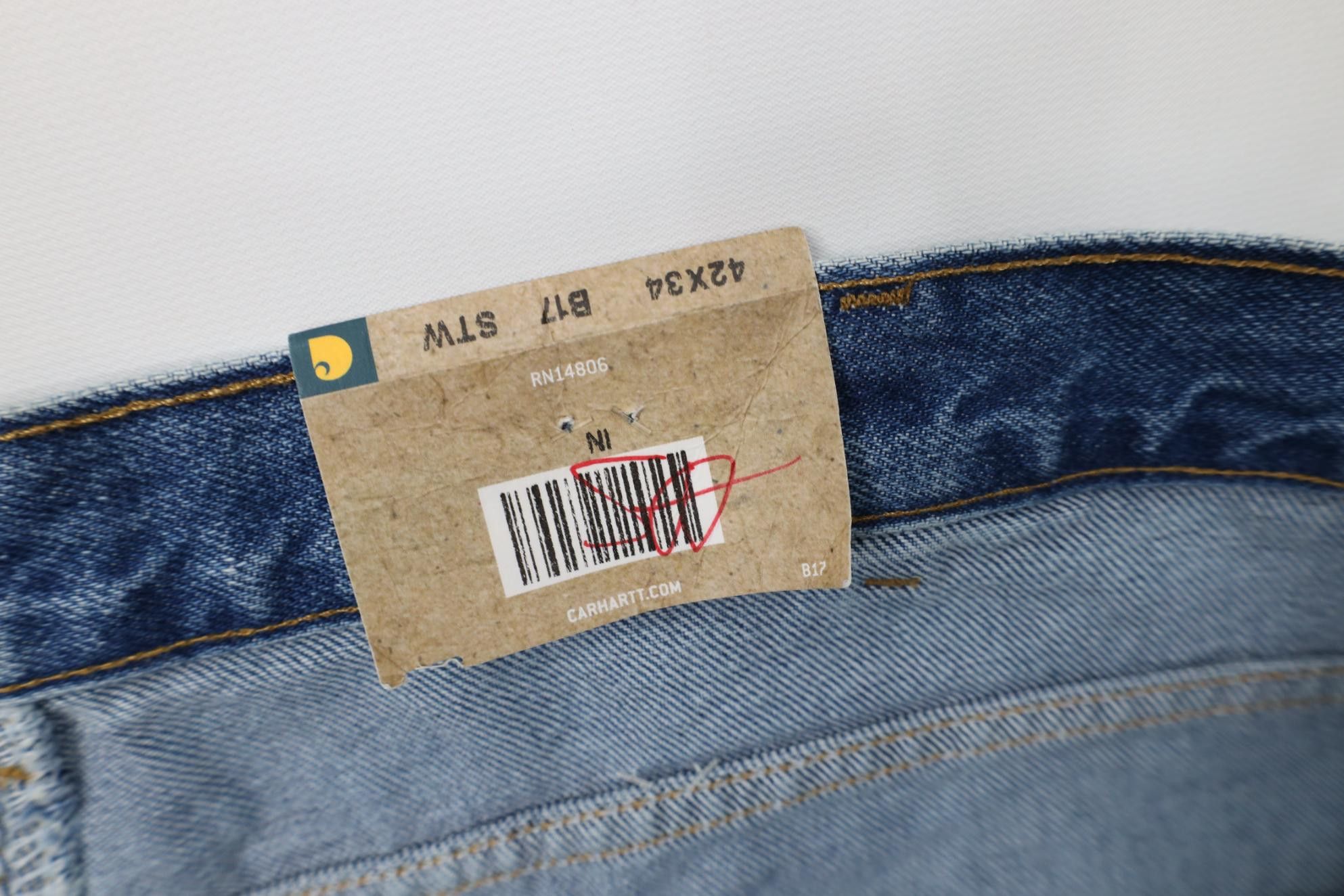 Carhartt Deadstock Vintage Y2K Carhartt Fit Tapered Leg Denim Jeans Size US 42 / EU 58 - 7 Thumbnail