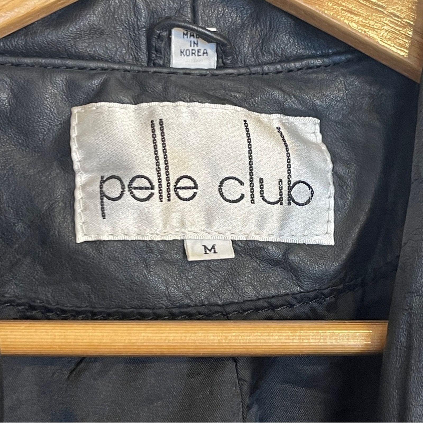 Other Vintage 90s PELLE CLUB Double Breast Leather Trench Coat Size M / US 6-8 / IT 42-44 - 6 Thumbnail