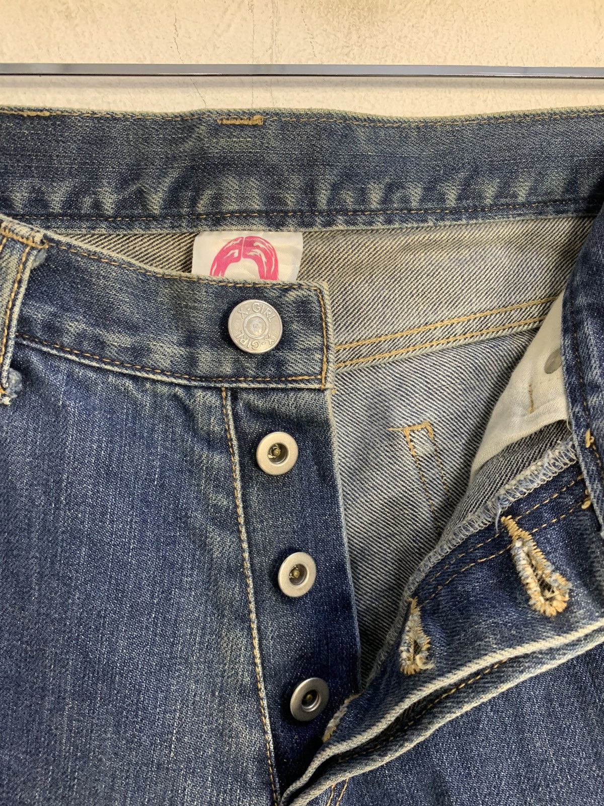 Japanese Brand × X-Girl Hype X-Girl Indigo Japan Denim Jeans Skinny Size 30" / US 8 / IT 44 - 9 Thumbnail