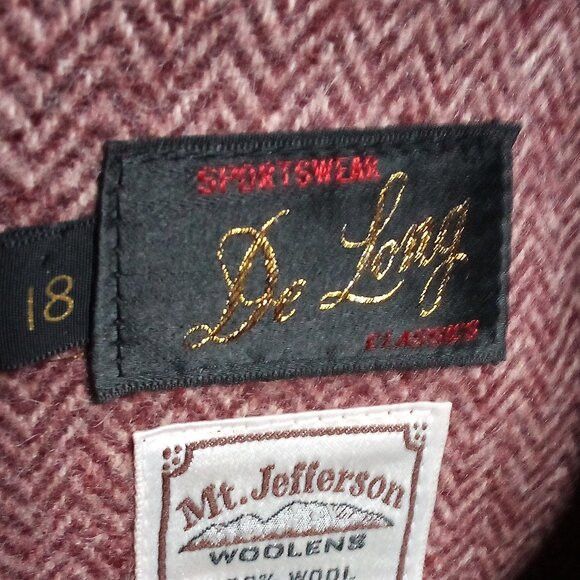 Delong Vintage De Long Mt. Jefferson Wool Chore Coat Jacket Parka Size XXL / US 16-18 / IT 52-54 - 3 Thumbnail