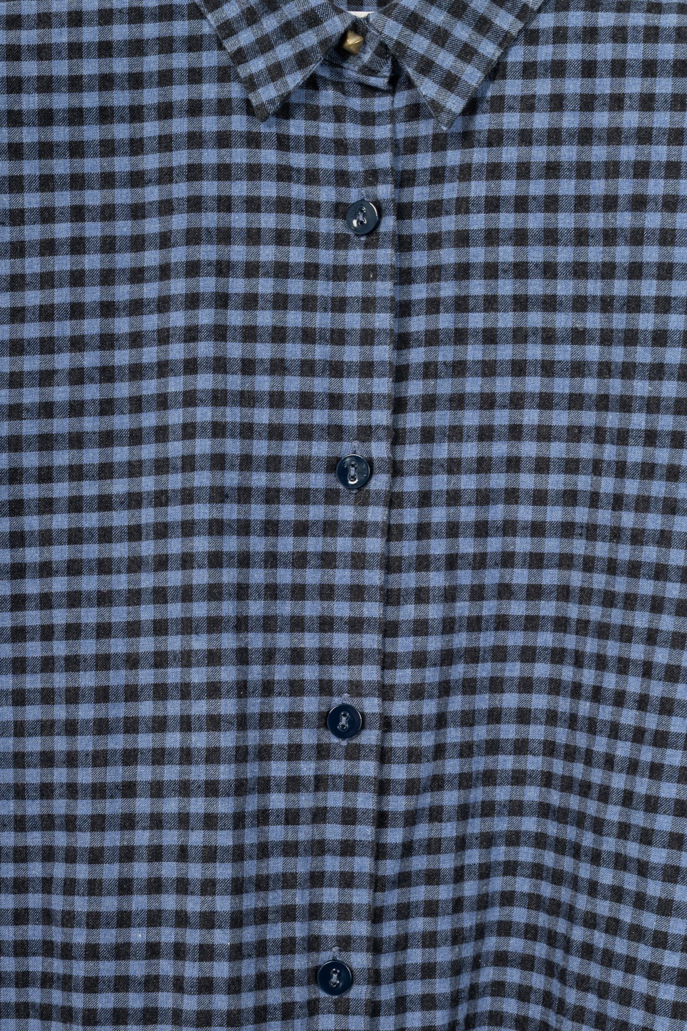 Paul Smith Paul by Paul Smith Blue Plaid Cotton-Flannel Buttoned Shirt Size S / US 4 / IT 40 - 7 Thumbnail