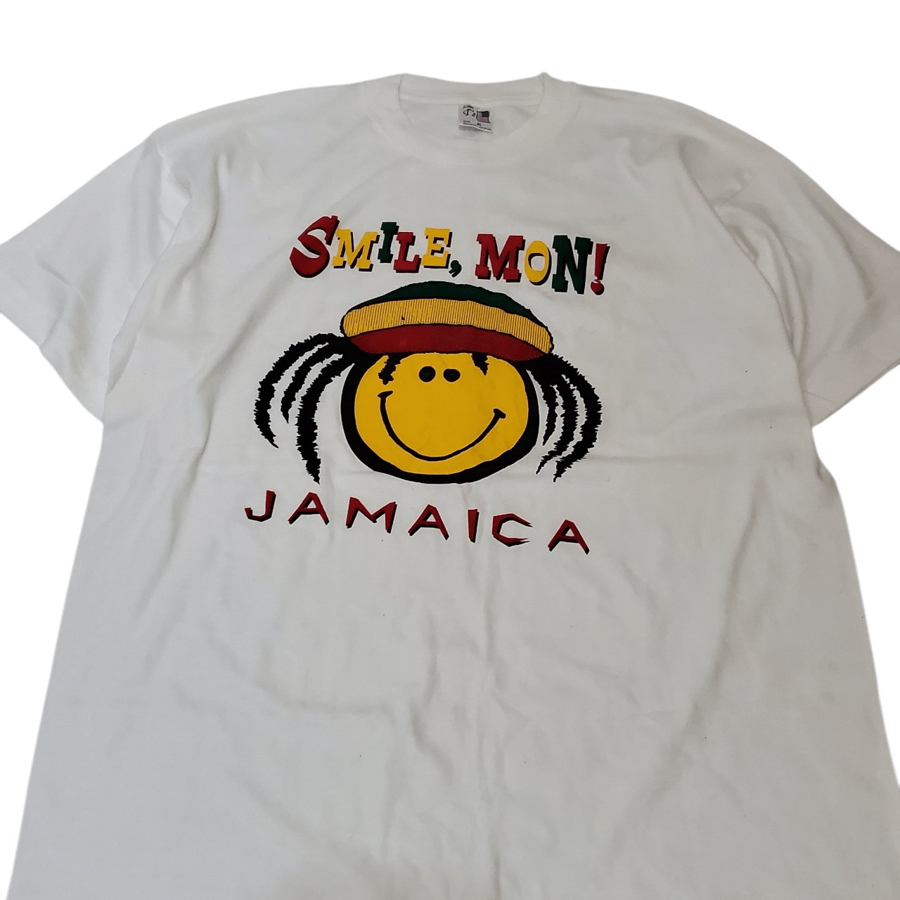 Vintage 90s Jamaica "Smile Mon" T-Shirt Size US L / EU 52-54 / 3 - 2 Thumbnail