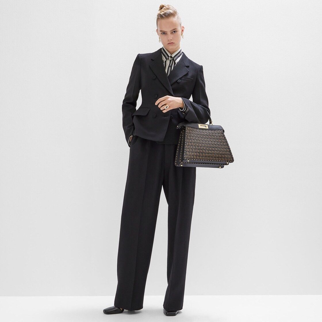 Fendi o1s1wg110925 Jacket in Black Size L / US 10 / IT 46 - 4 Thumbnail