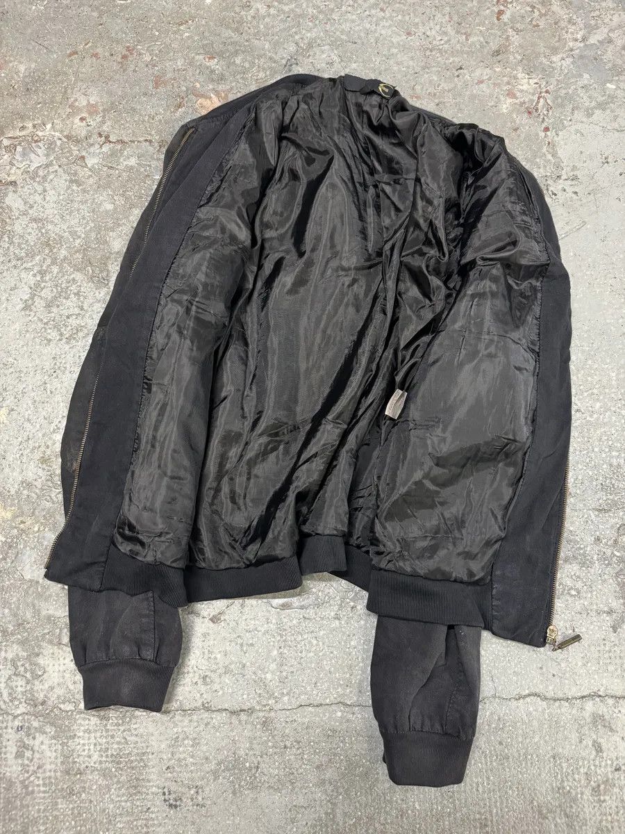 Just Cavalli AW2007 Cavalli Utility Multi Pockets Black Waxed Bomber Jacket Size US L / EU 52-54 / 3 - 7 Thumbnail