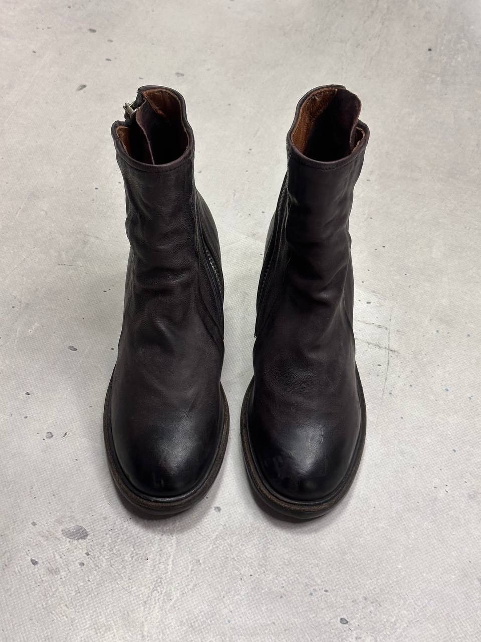 A.S.98 A.S.98 Jase Leather Ankle Boots Side Zip Brown 36 US 6 Y2K Size US 6 / IT 36 - 3 Thumbnail