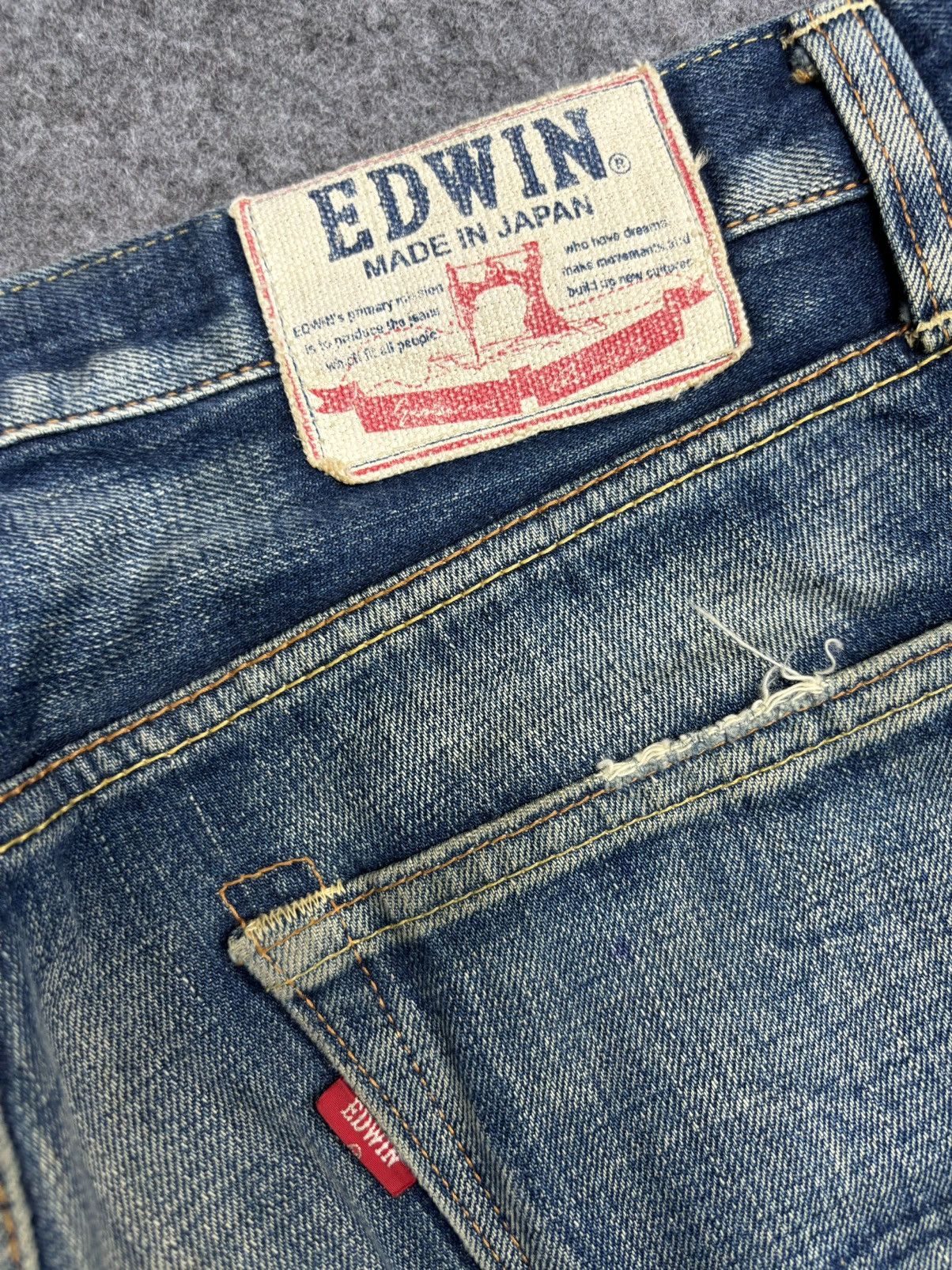 Edwin 💥Cool Fades💥Edwin 503 Regular Stonewash Fades Denim F493 Size US 34 / EU 50 - 18 Thumbnail