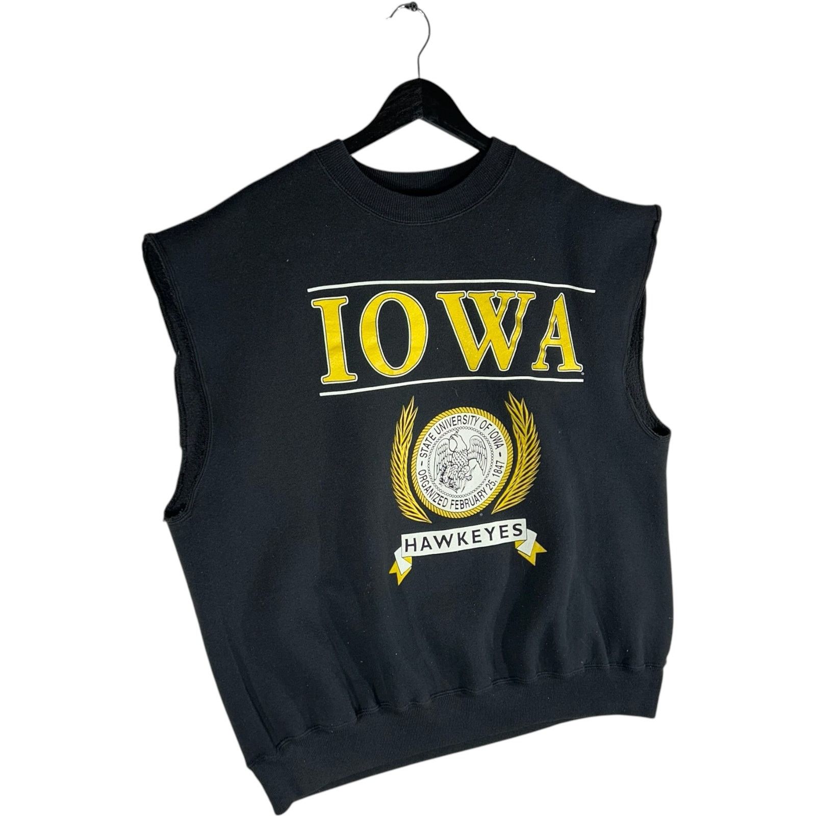 Vintage Vintage University Of Iowa Cut Off Crewneck Size US XXL / EU 58 / 5 - 4 Thumbnail